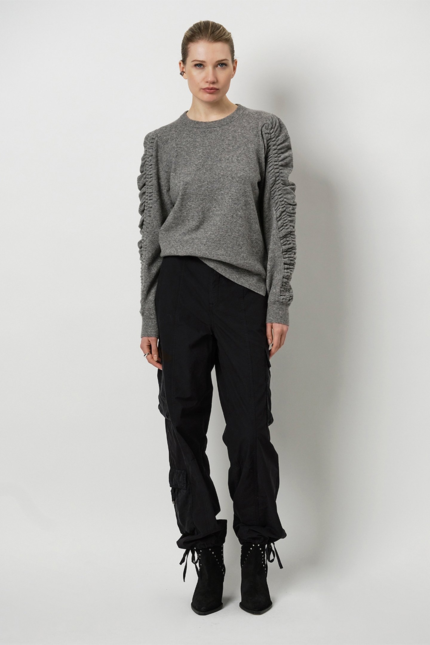 PARDON FANCY SWEATER HEATHER GREY 1