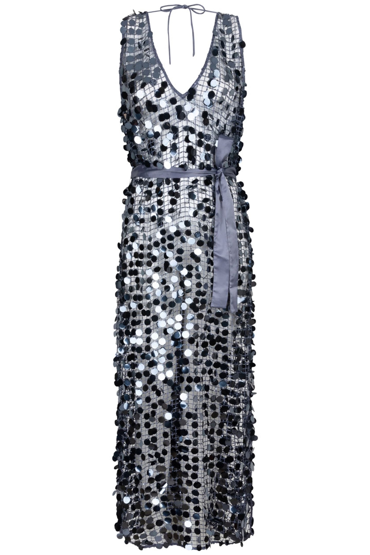 BABYLON SEQUINS DRESS ASH BLUE 3