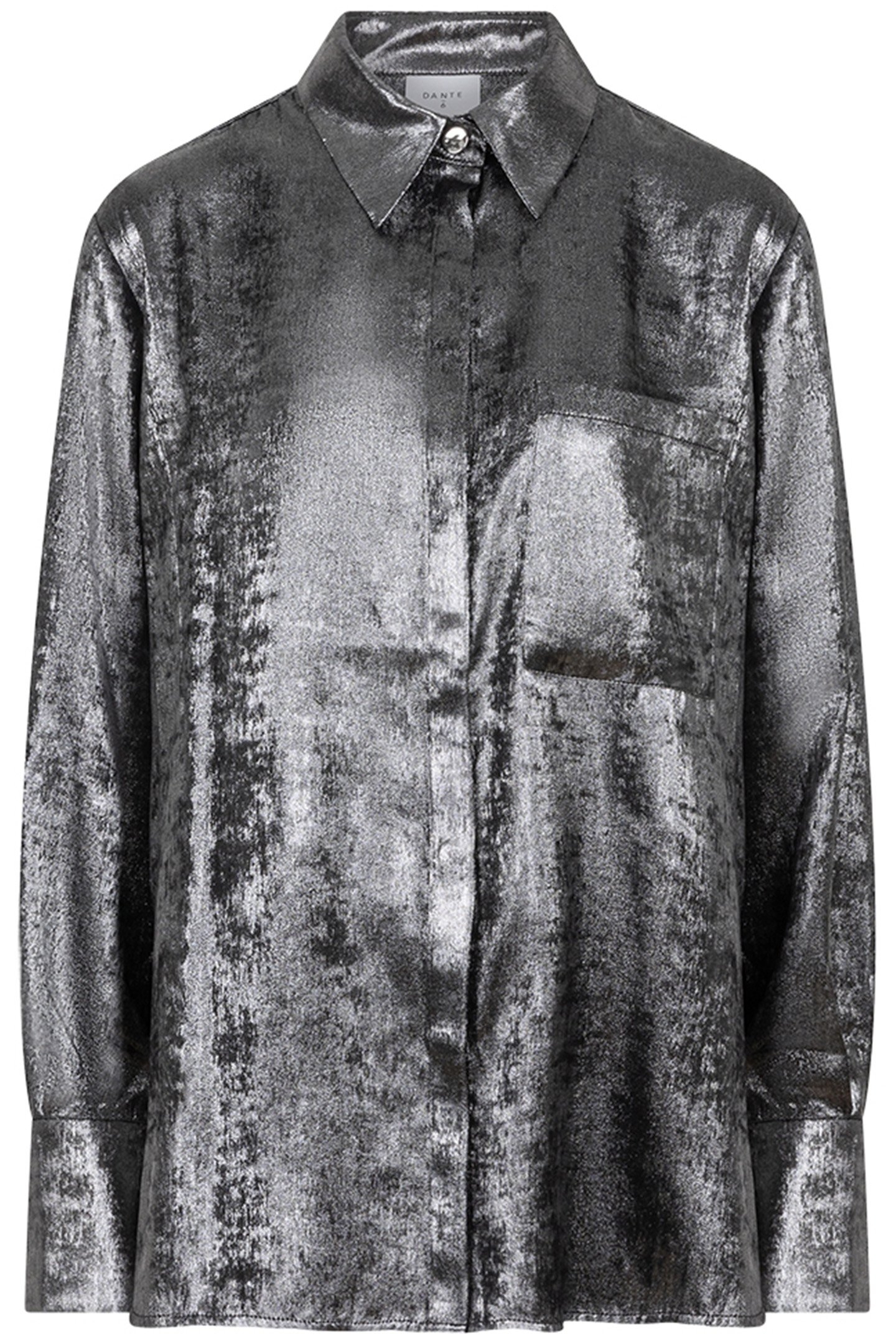 CATHIN METALLIC LONG SHIRT GUN METAL 3