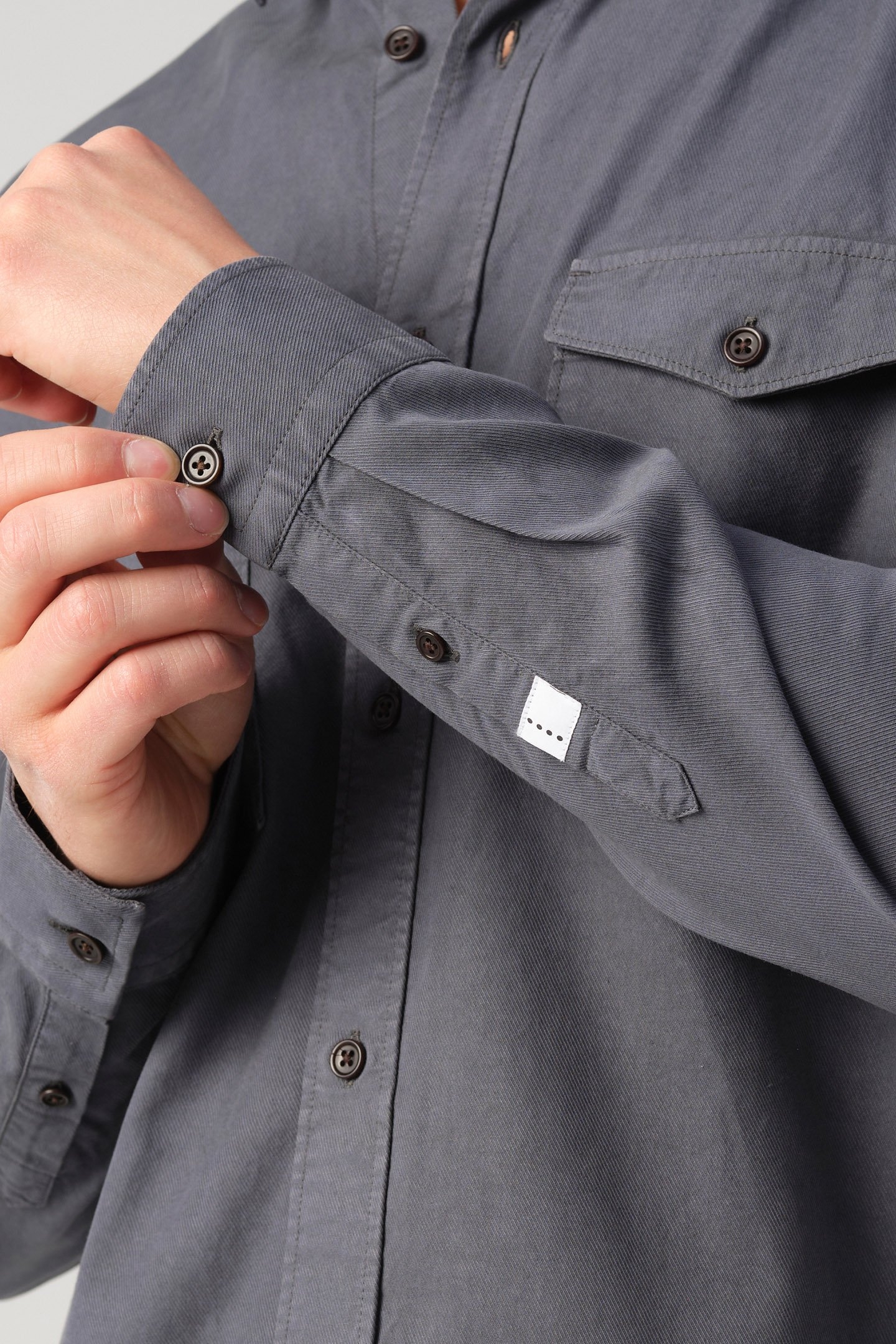 J.C. RAGS RHILEY CASUAL OVERHEMD LANGE MOUW OMBRE BLUE 5