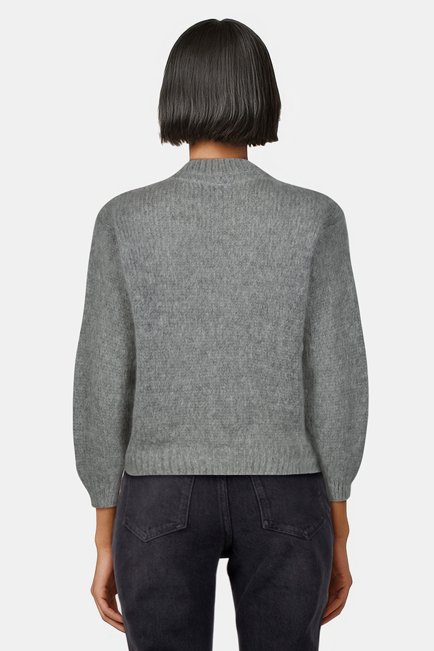 STEPHANIE PULLOVER MID GREY 2