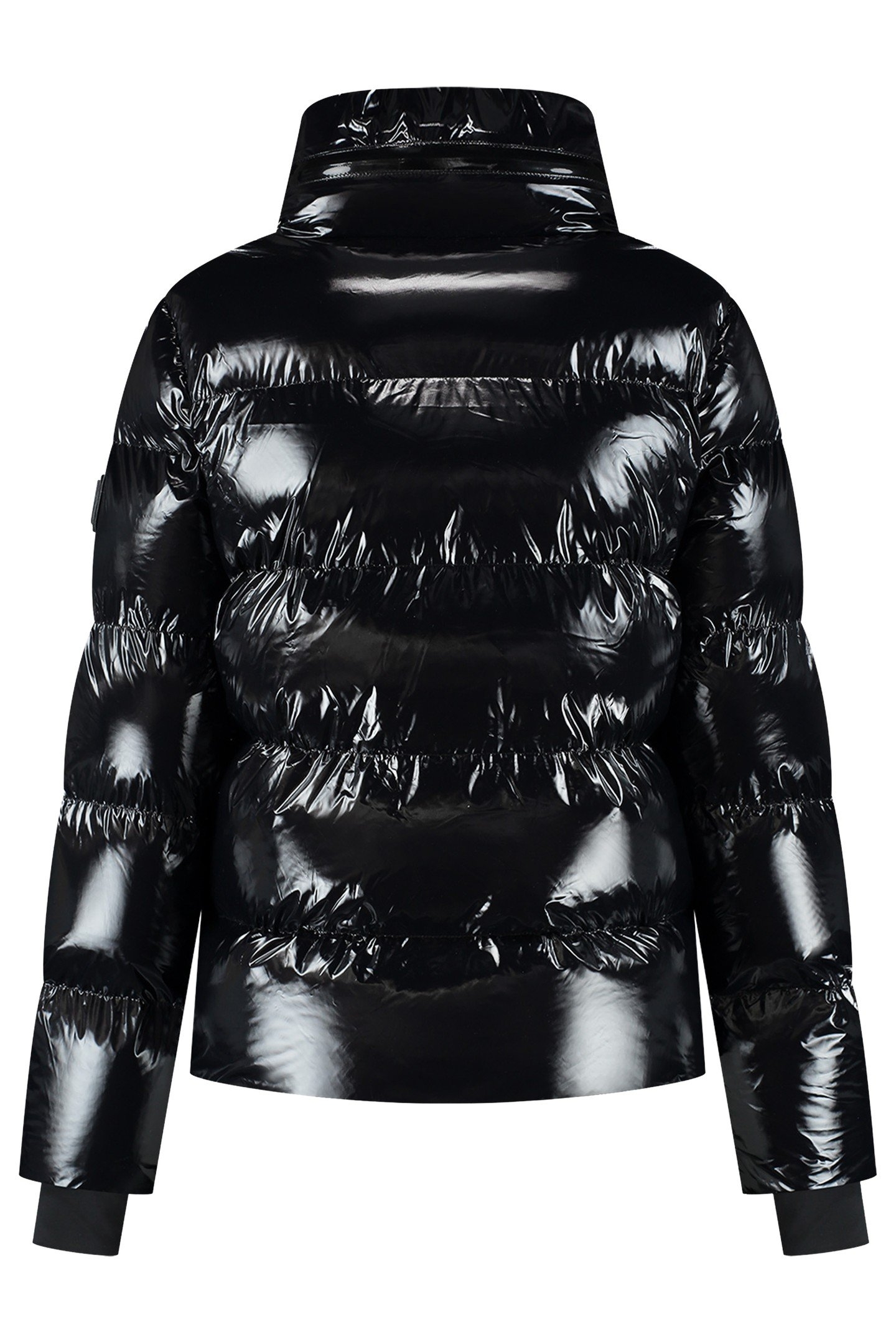 GSTAAD LAQUER SKI JACKET BLACK 3