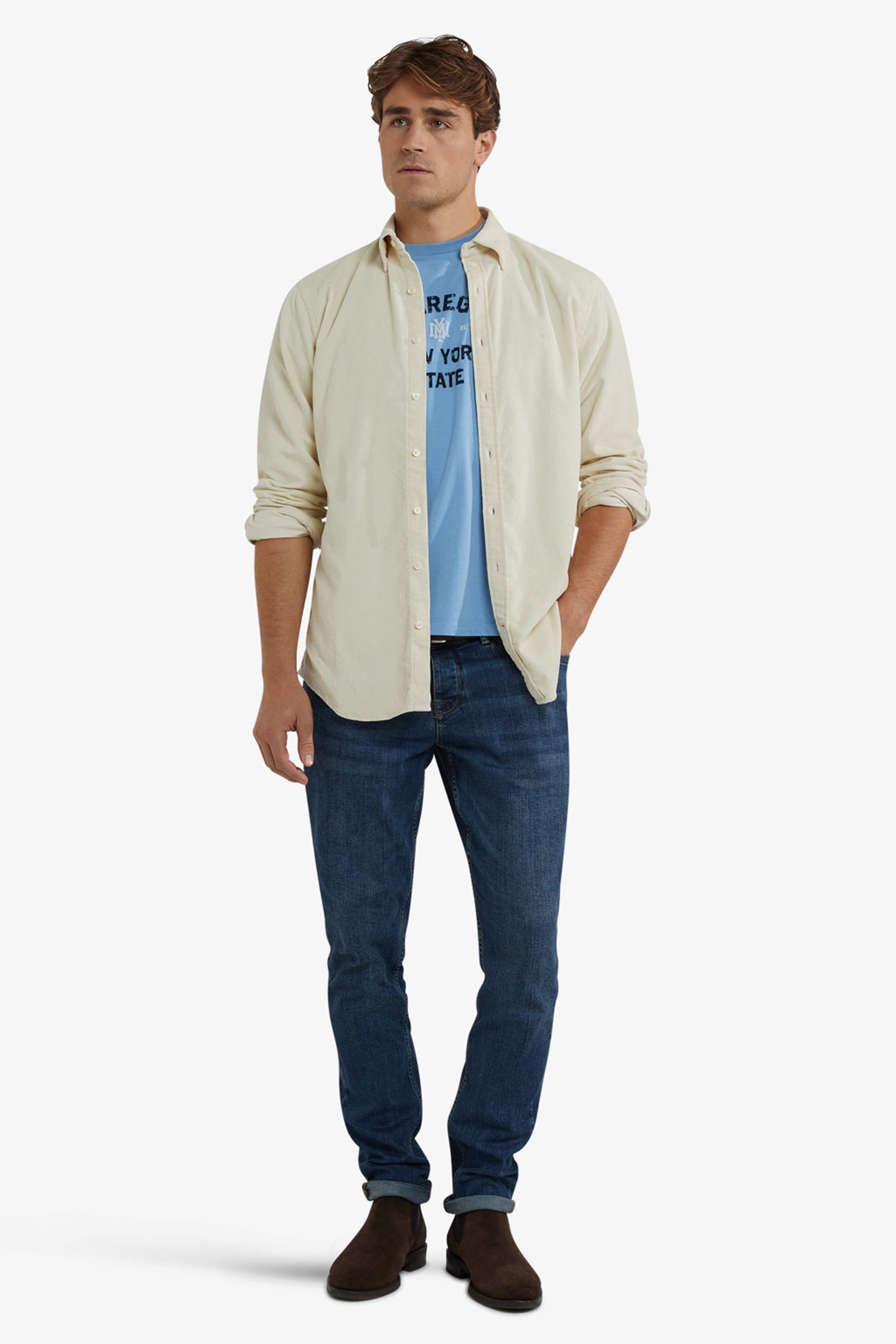 CORDUROY SHIRT OFF WHITE 2