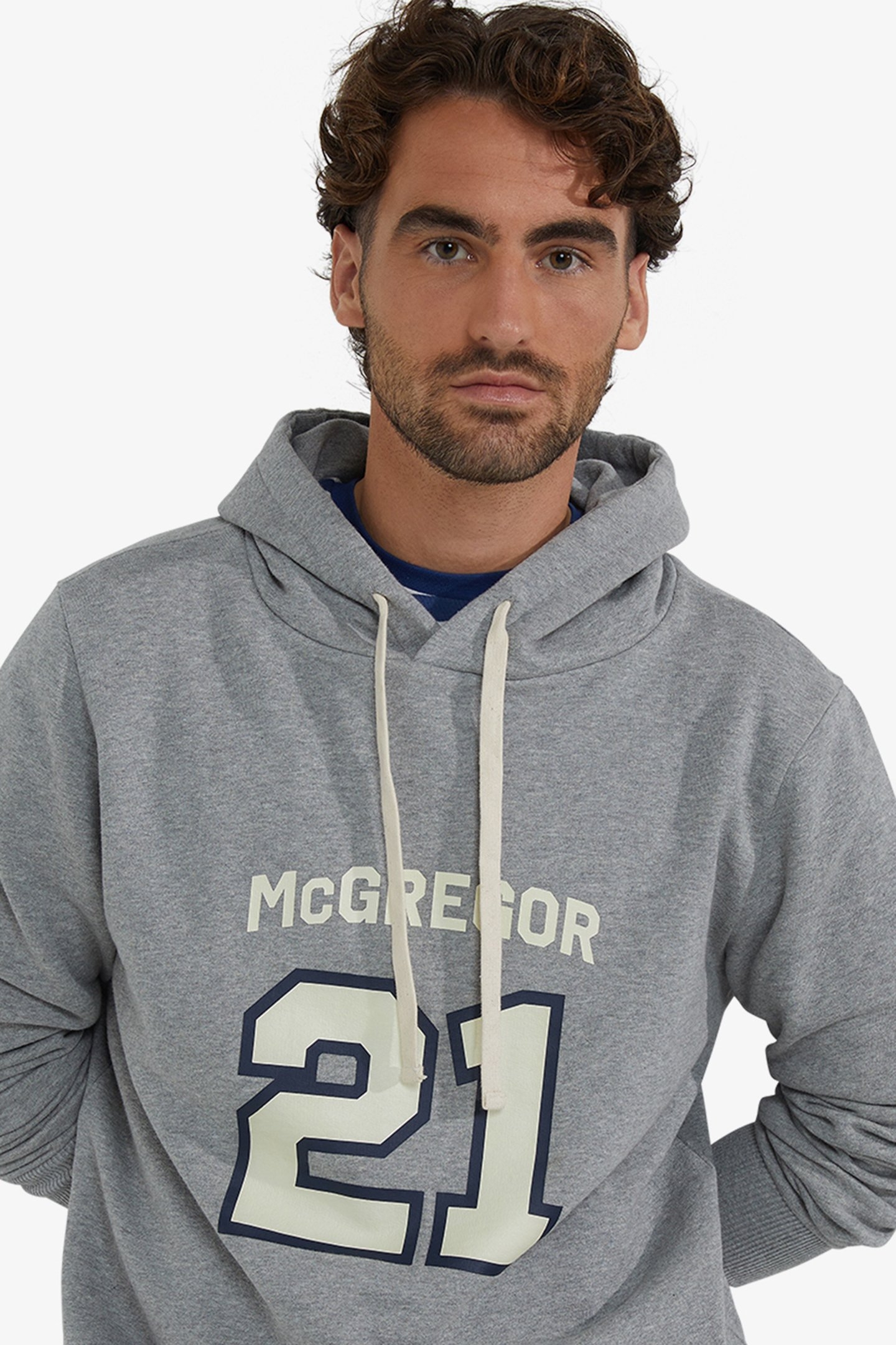 GRAPHIC HOODY MEDIUM GREY MELANGE 4