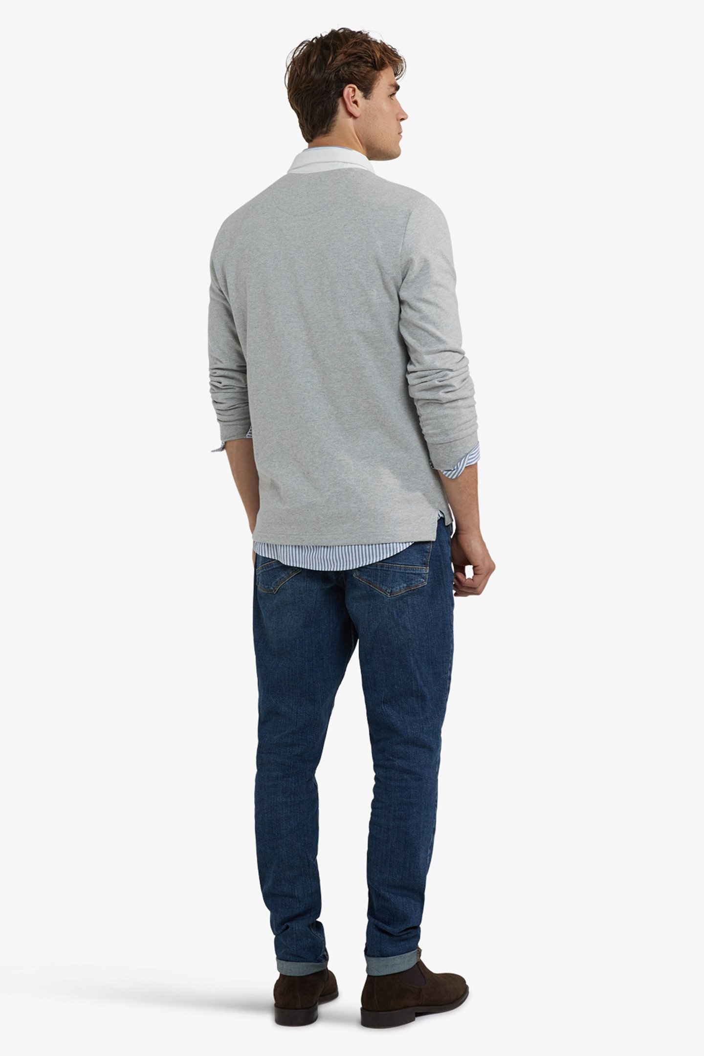 COLOURBLOCK RUGBY MEDIUM GREY MELANGE 3