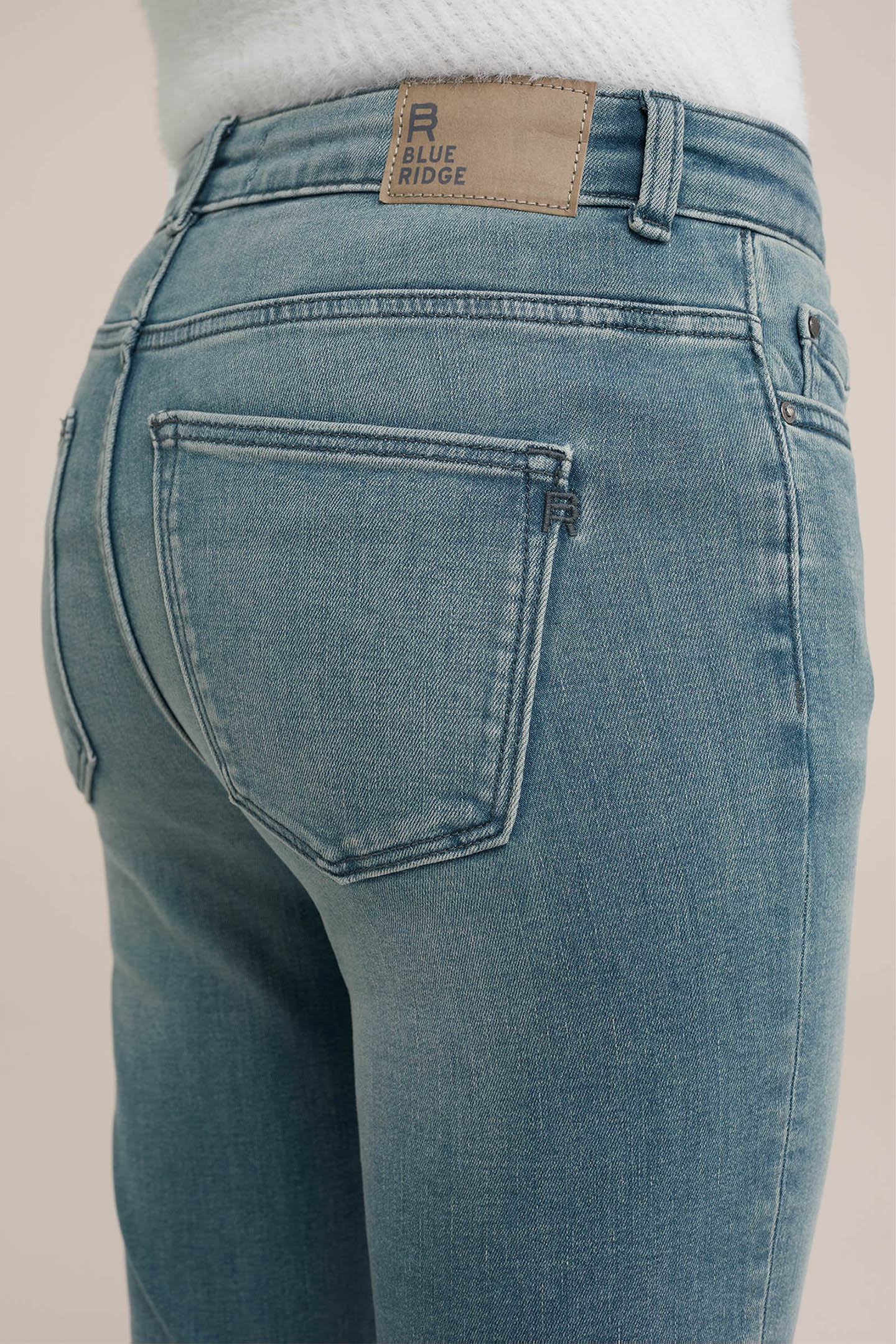 5-POCKET HIGH WAIST GREYISH BLUE 5