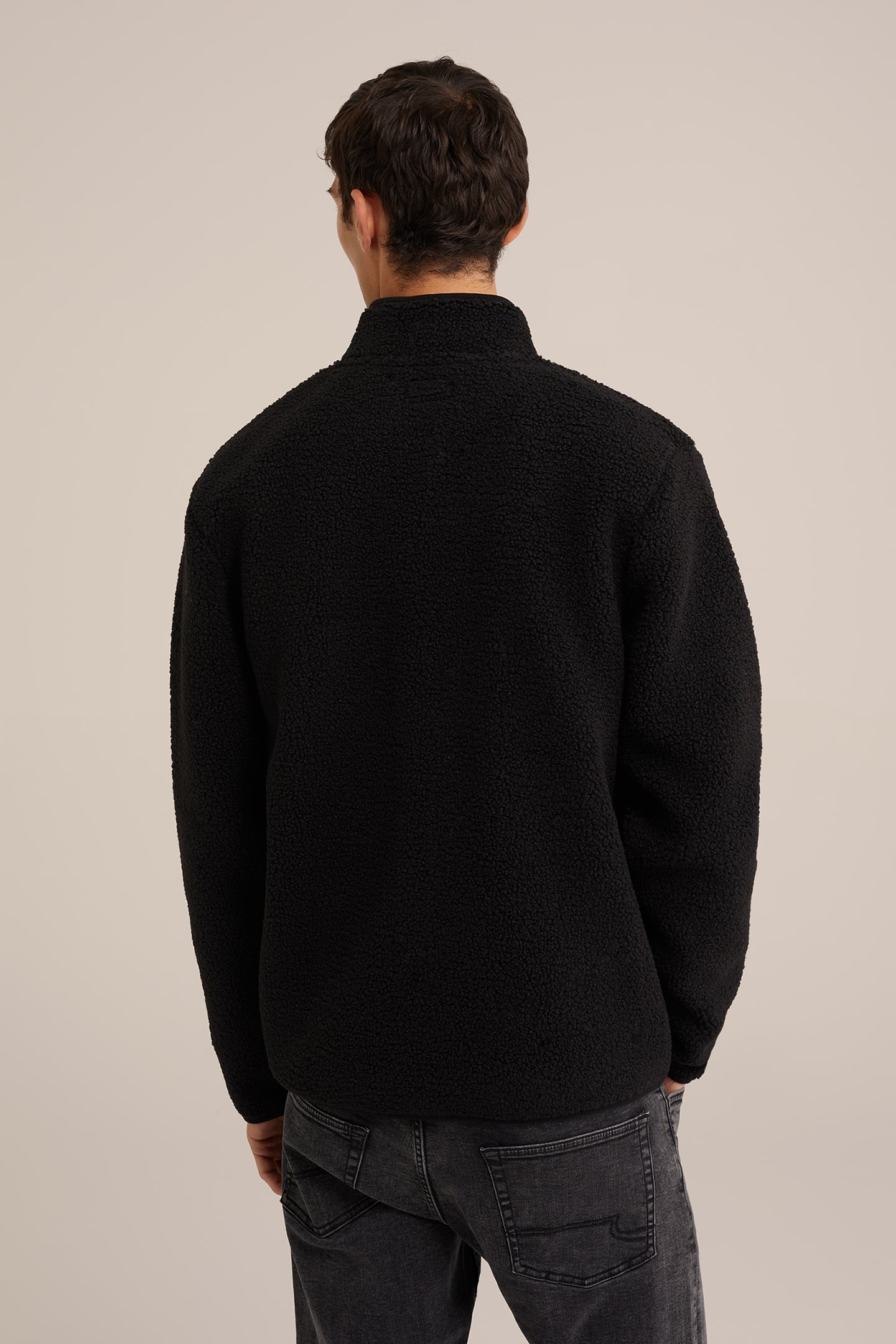 CARDIGAN WITH ZIPPER BLACK 2