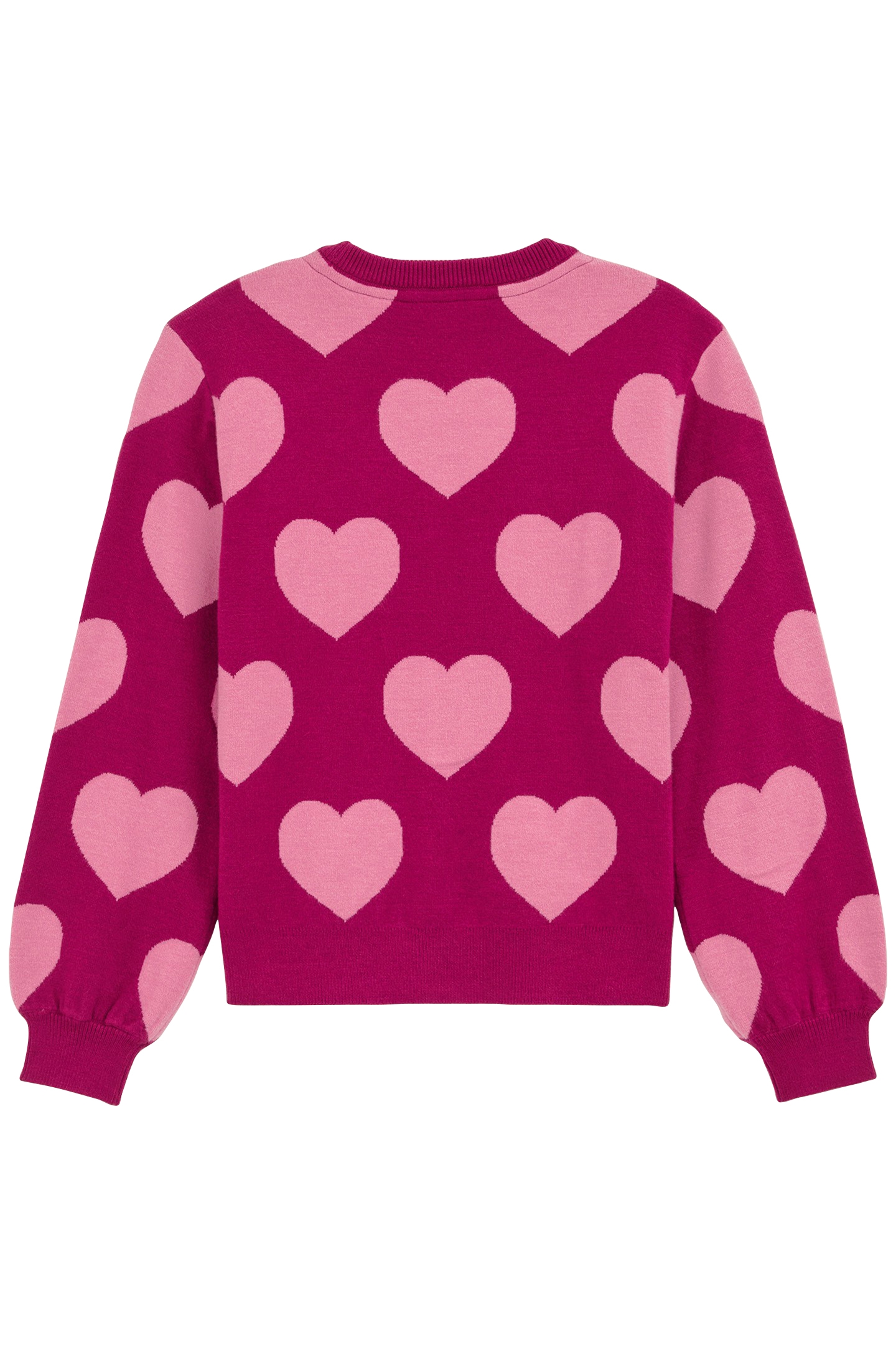 GEBREIDE TRUI BRIGHT PINK 4