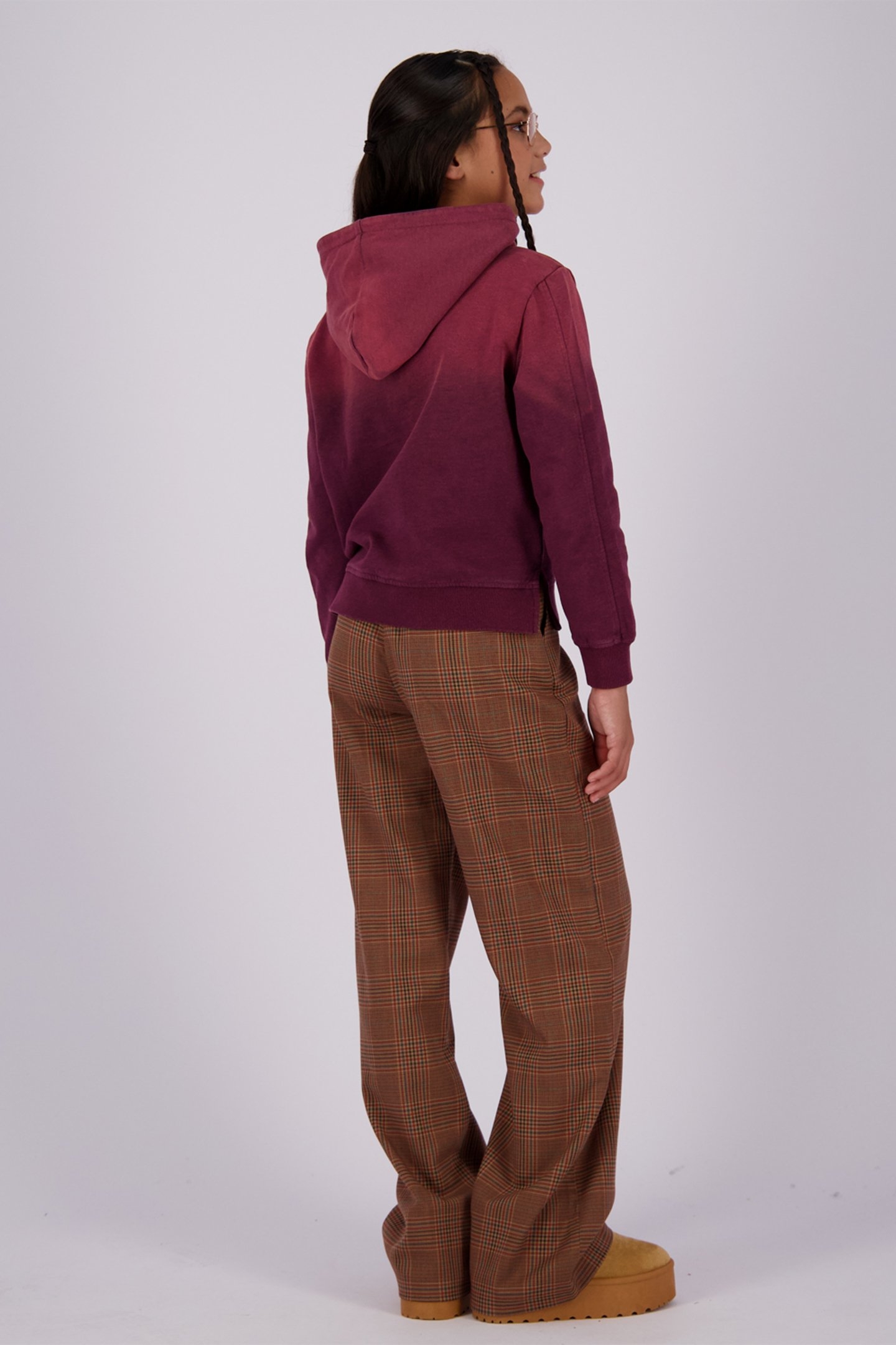 GIRLS NARINA HOODY RED WINE 2