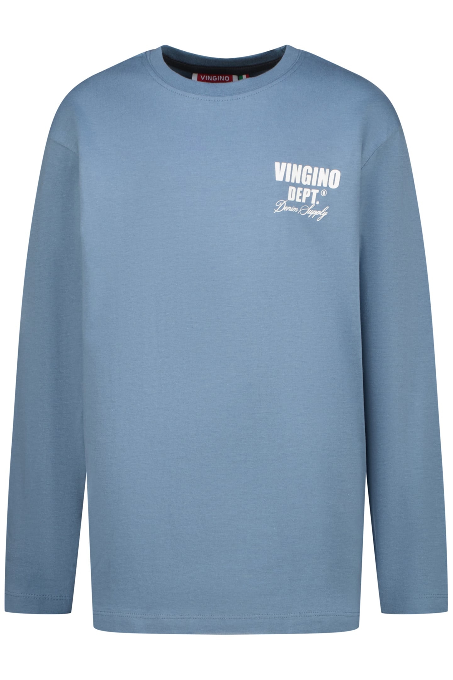 BOYS BASIC LOGO TEE T-SHIRT LAKE BLUE 1