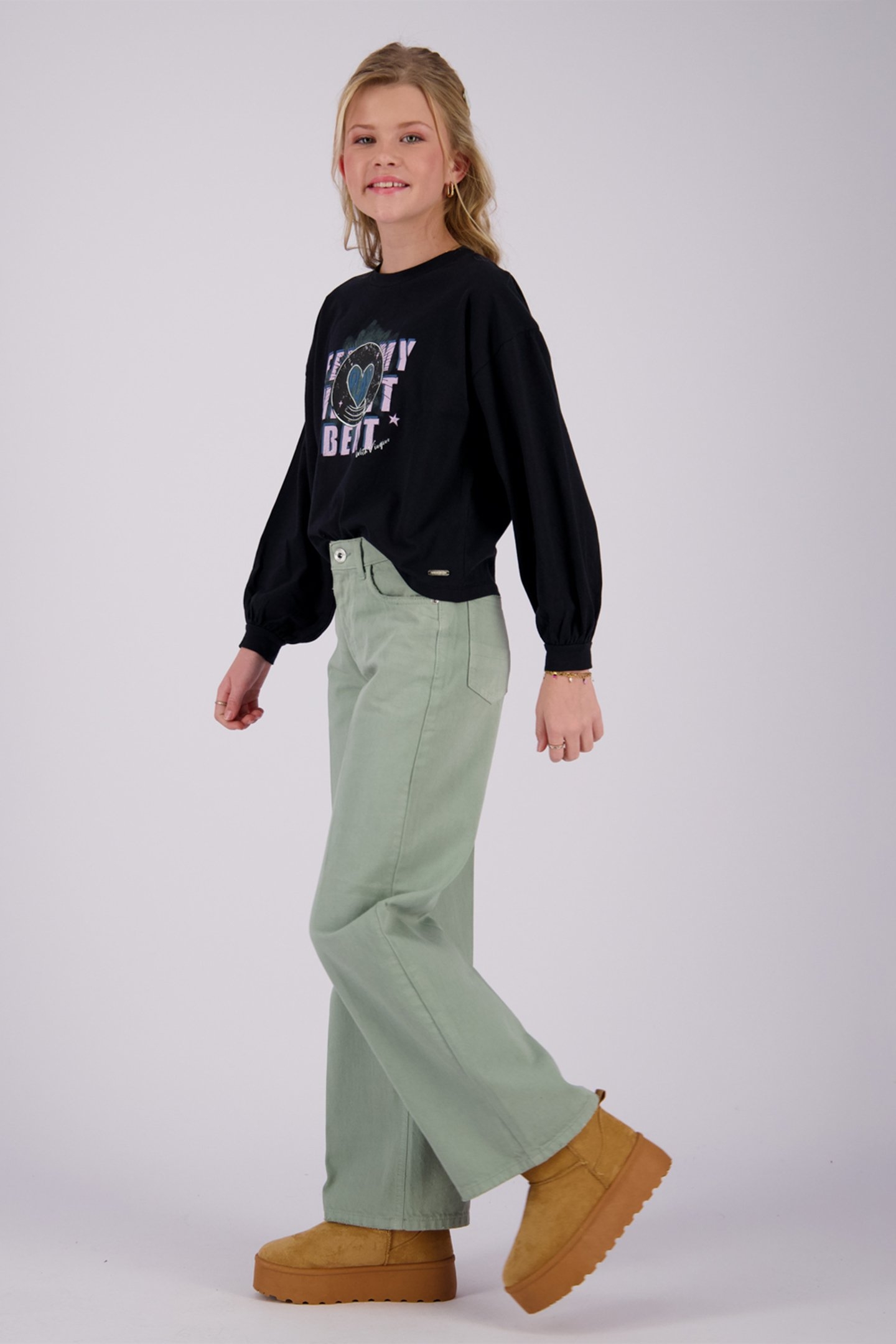 GIRLS JEANIN T-SHIRT DEEP BLACK 5