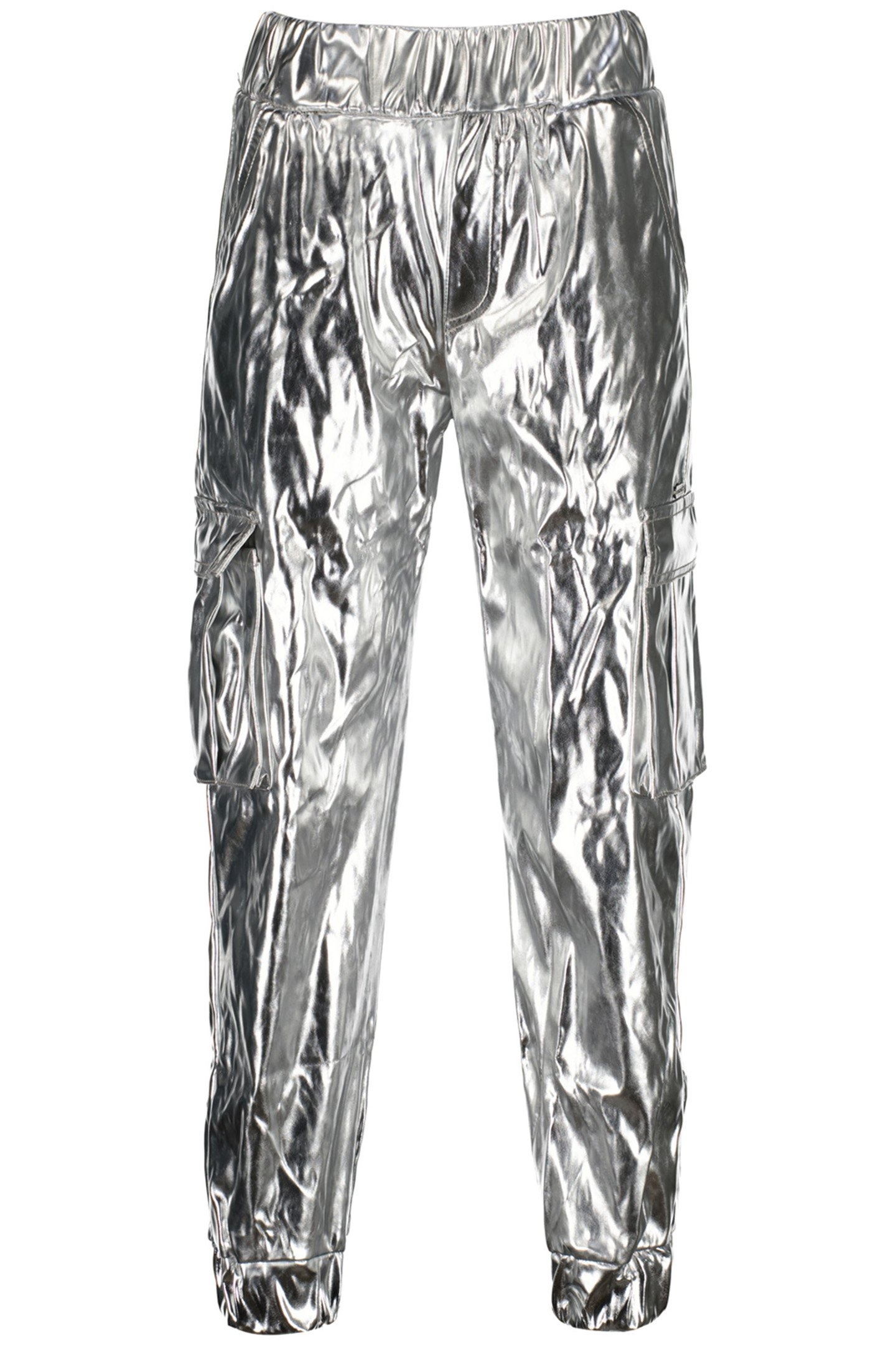GIRLS SHYLA PANTS SILVER METALLIC 3