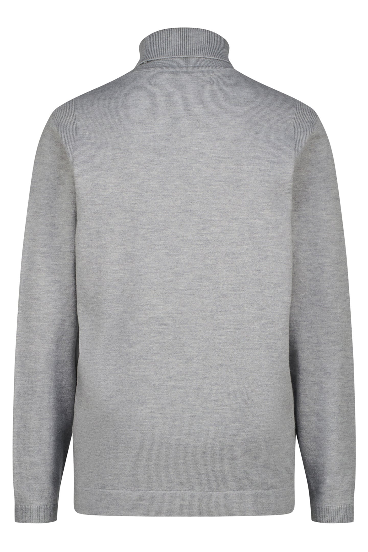 BOYS KNIT-TURTLENECK FLAT KNIT LIGHT GREY MELEE 2
