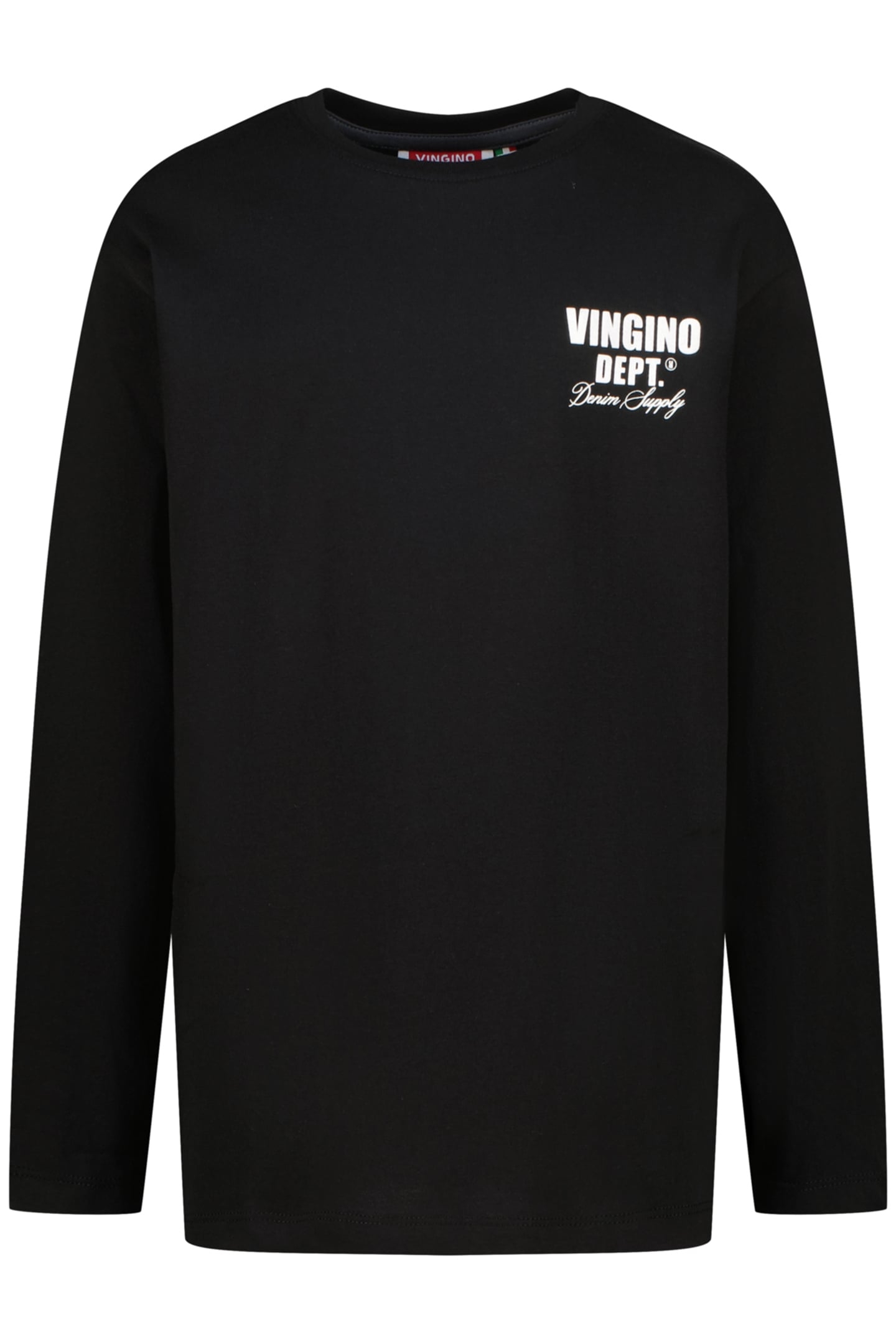 BOYS BASIC LOGO TEE T-SHIRT DEEP BLACK 1