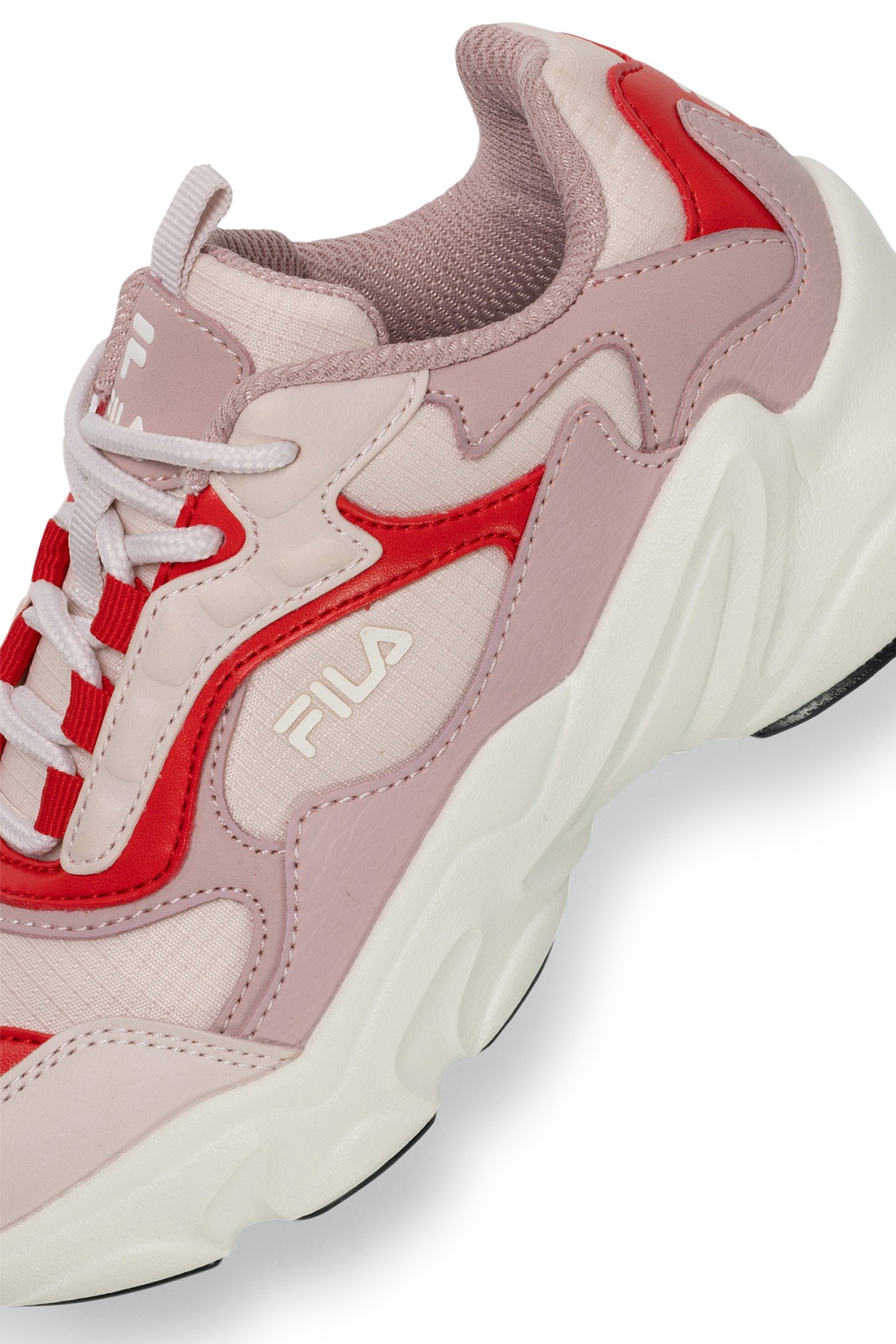 GIRLS COLLENE CB PALE MAUVE-FILA RED 6