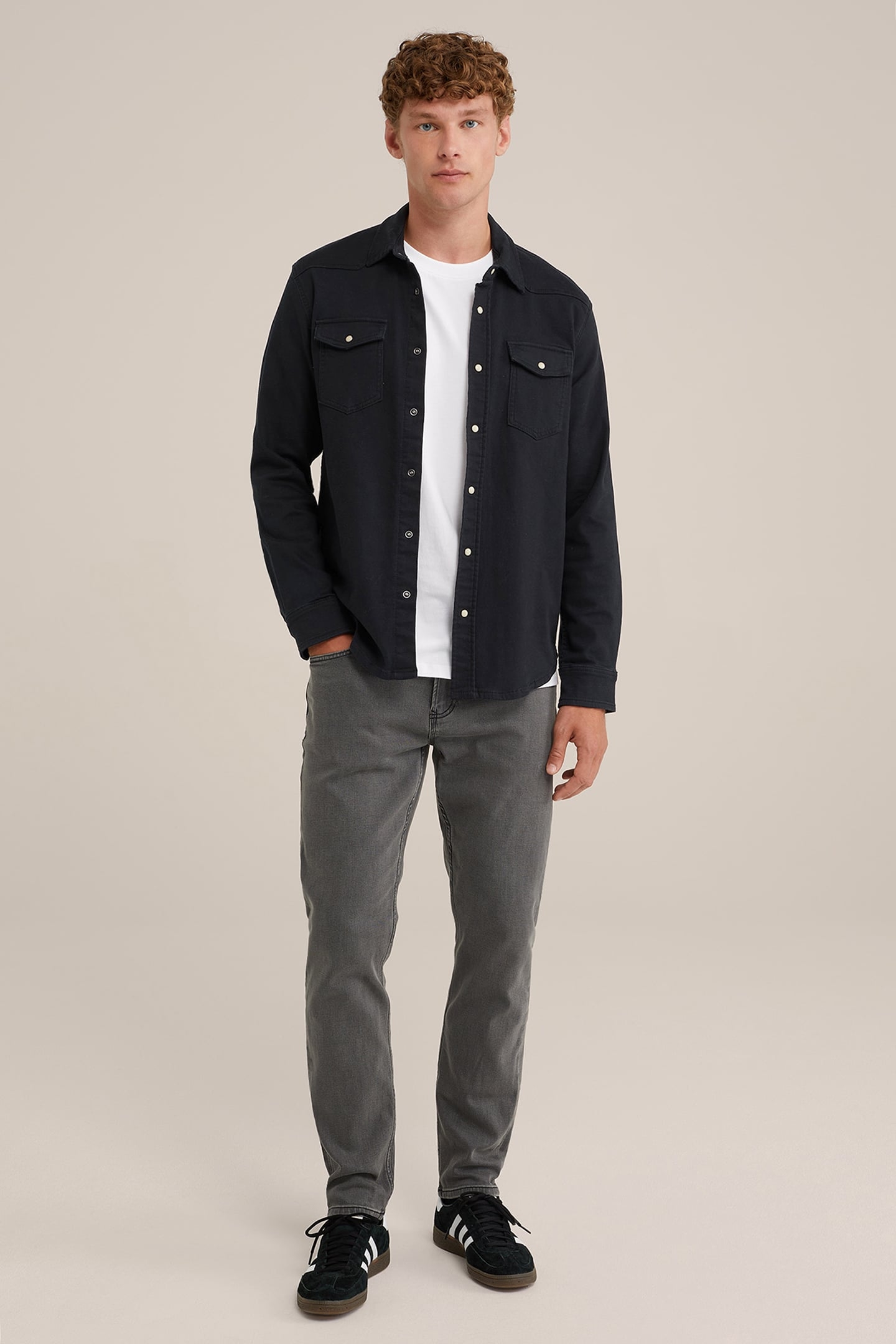 5-POCKET MID WAIST LIGHT GREY 3