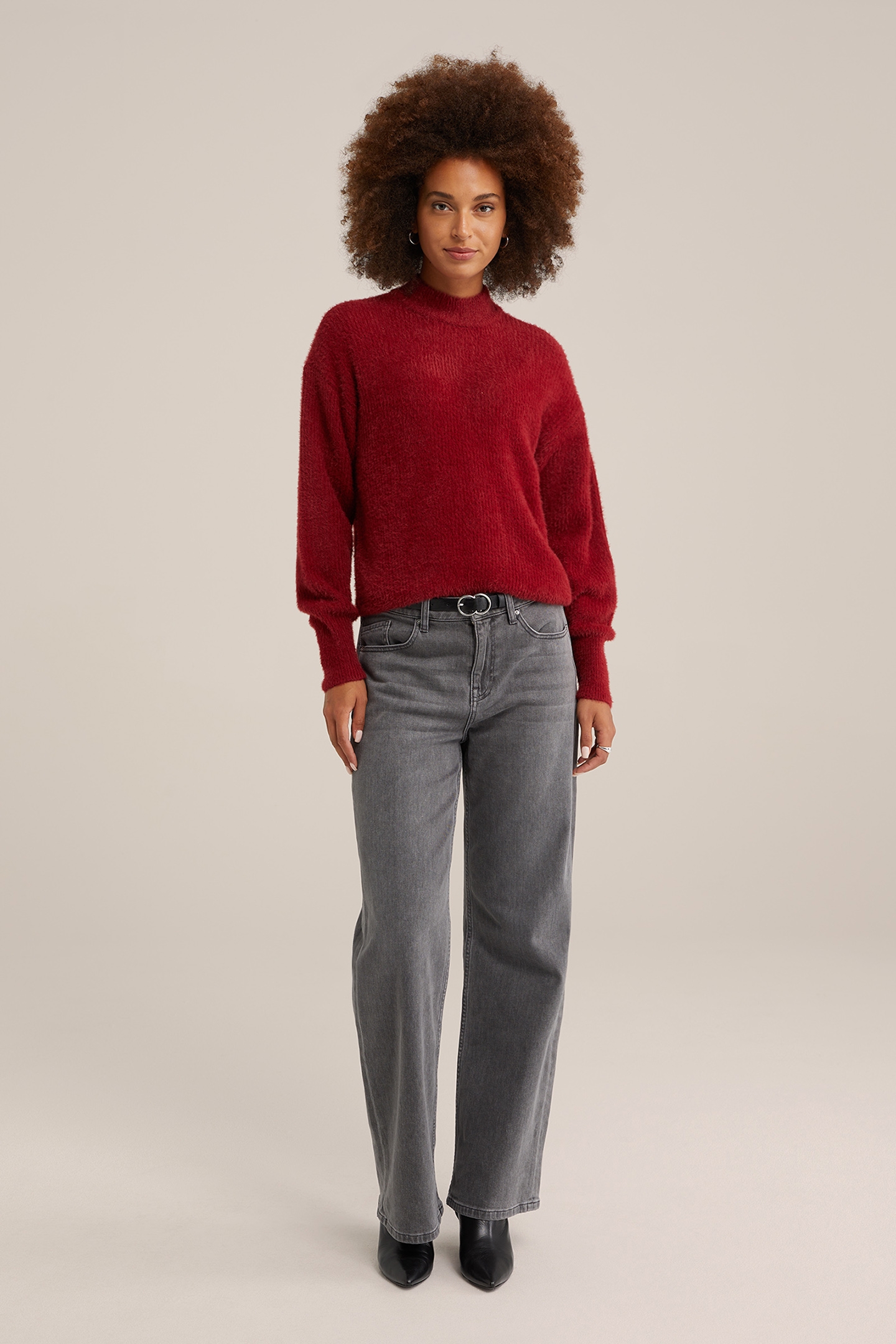 GEBREIDE TRUI VINTAGE RED 3