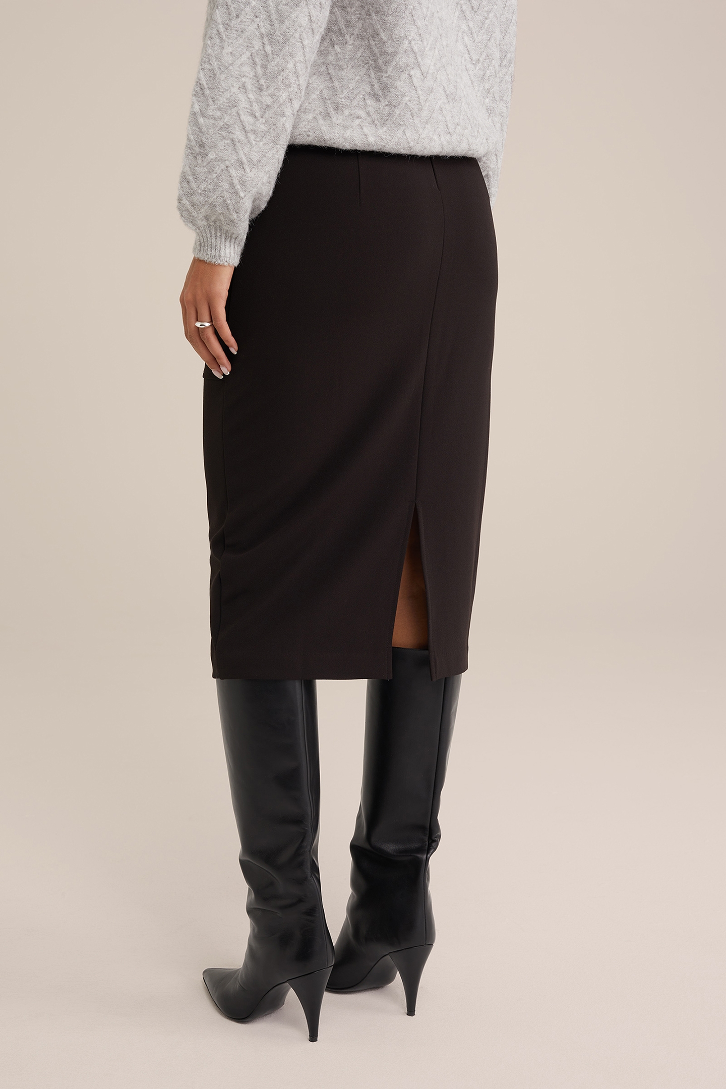 SKIRT PENCIL BLACK 2