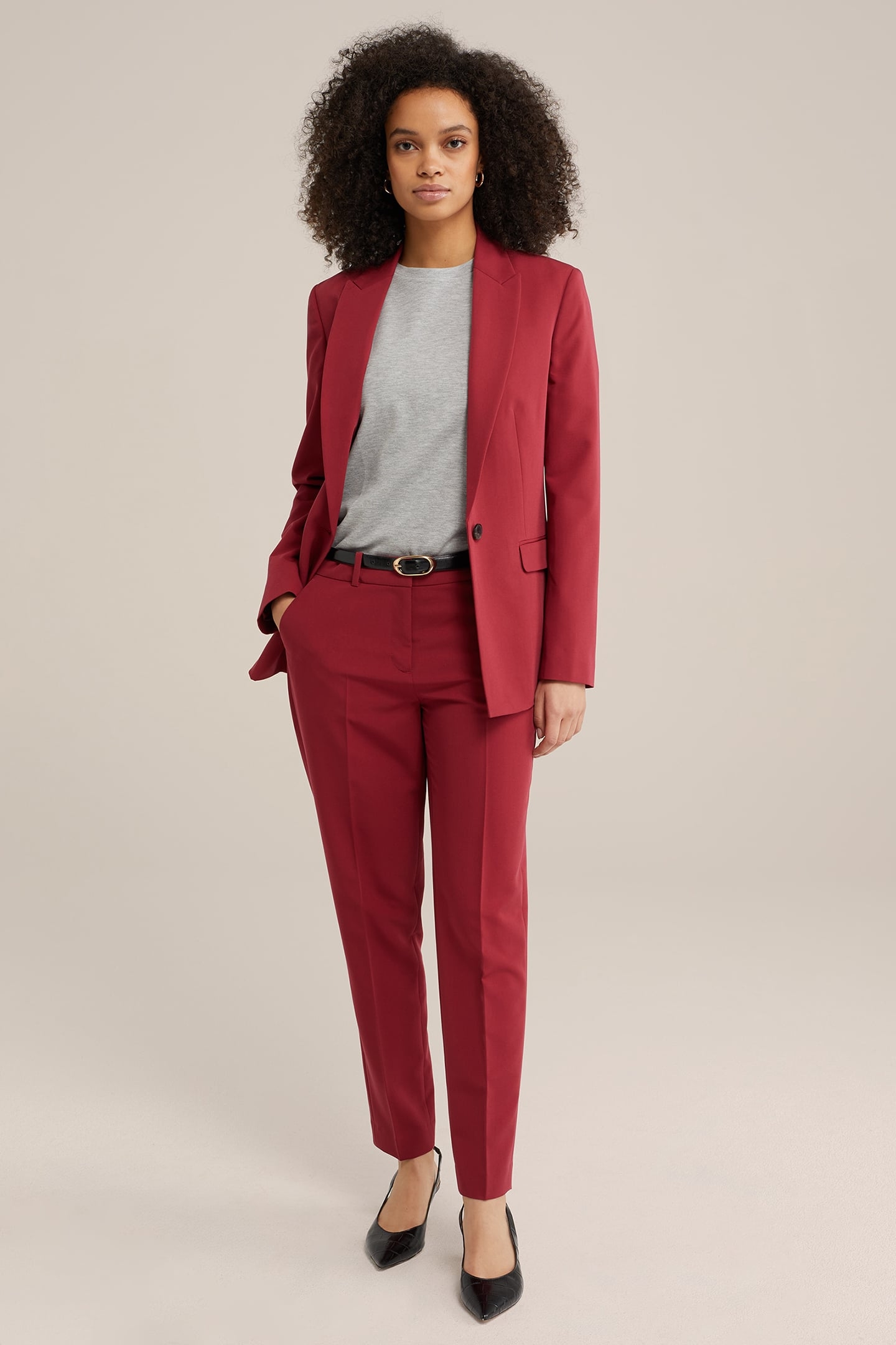 BLAZER BURGUNDY RED 3