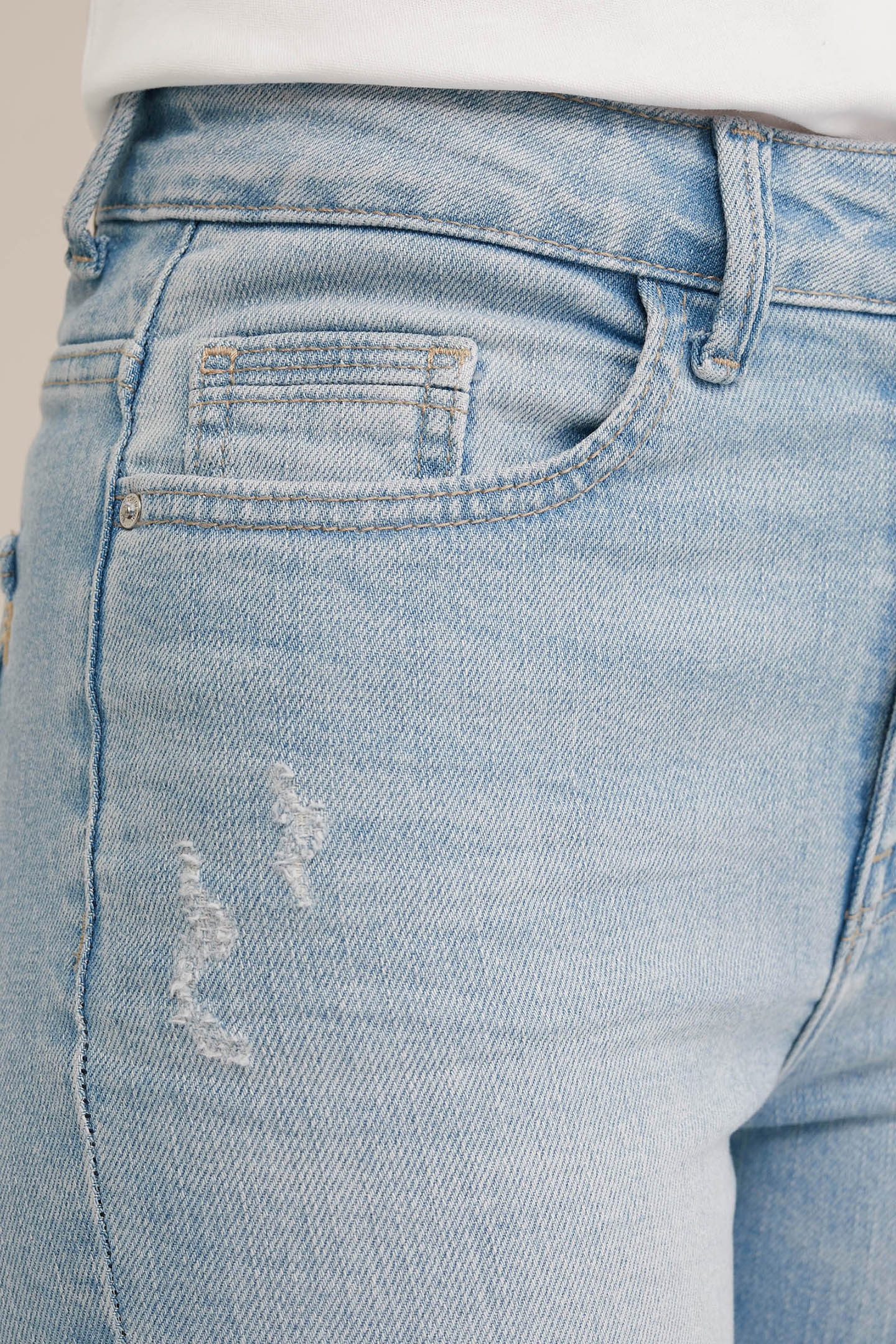 5-POCKET HIGH WAIST BRIGHT BLUE 5