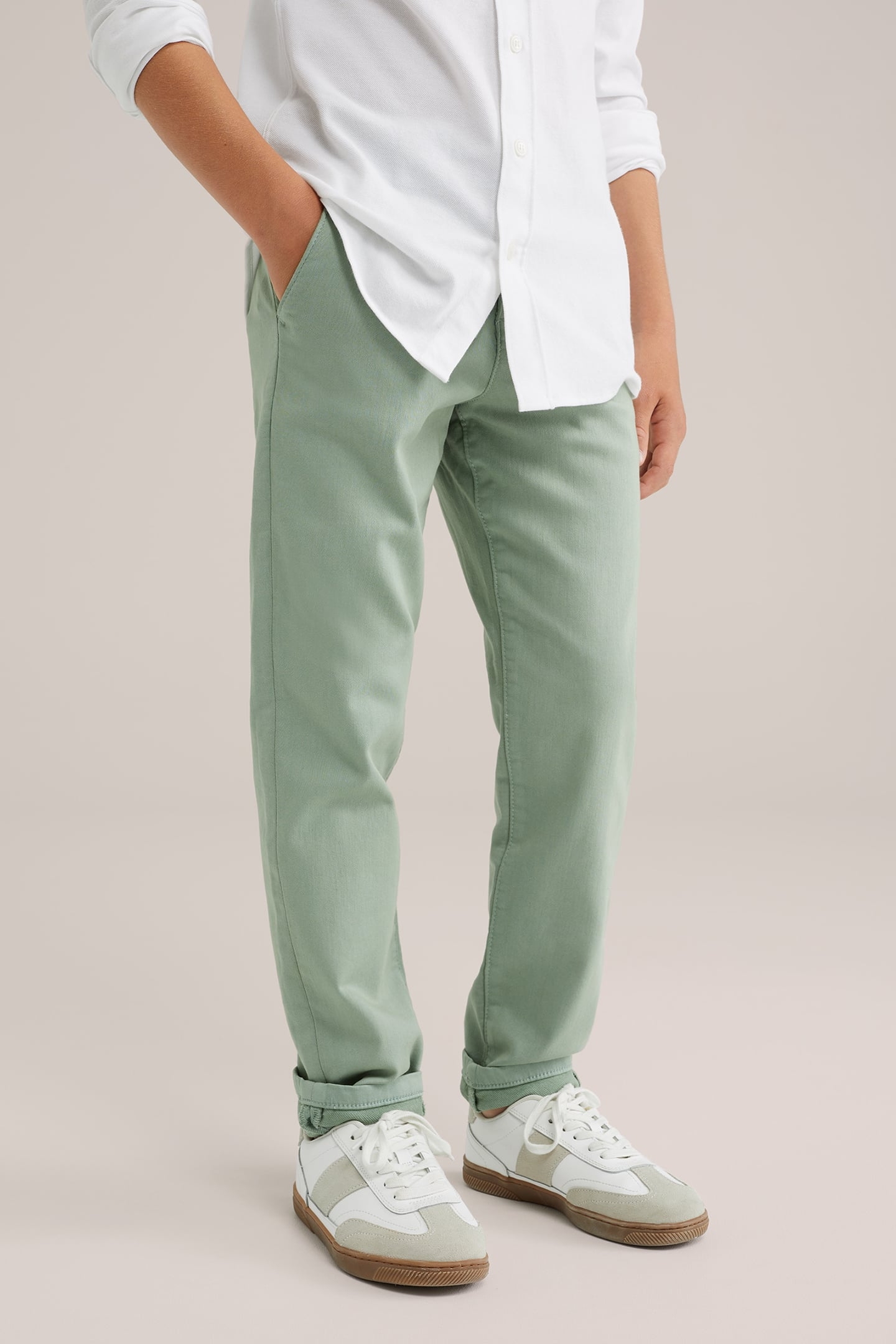 CHINO PASTEL GREEN 1
