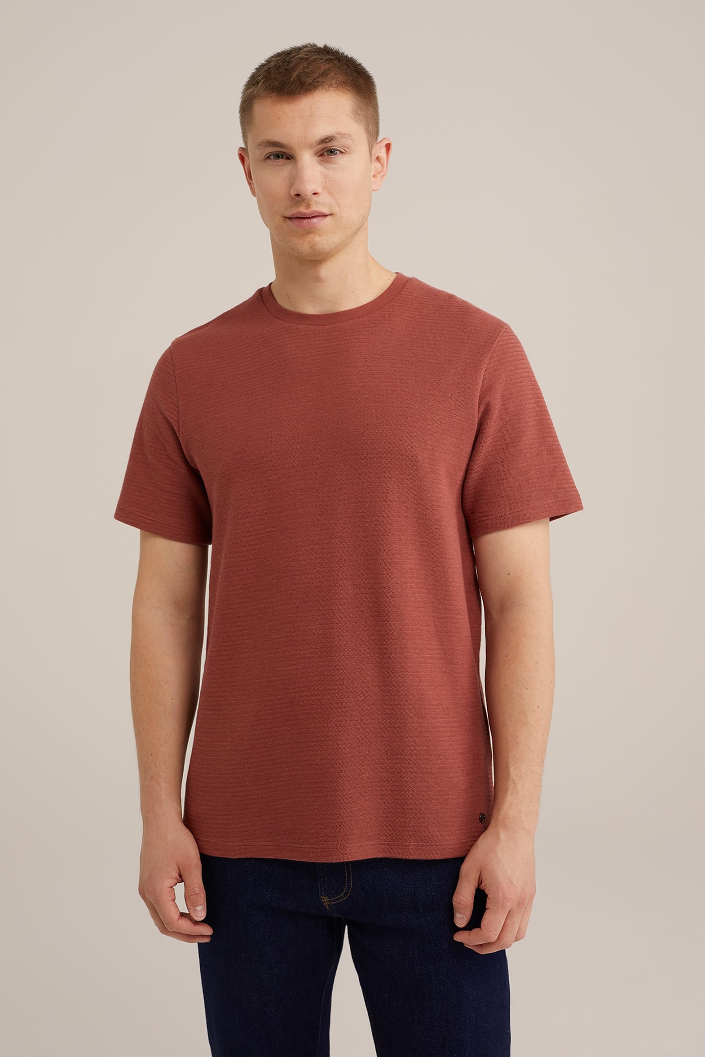 T-SHIRT RUST BROWN 1