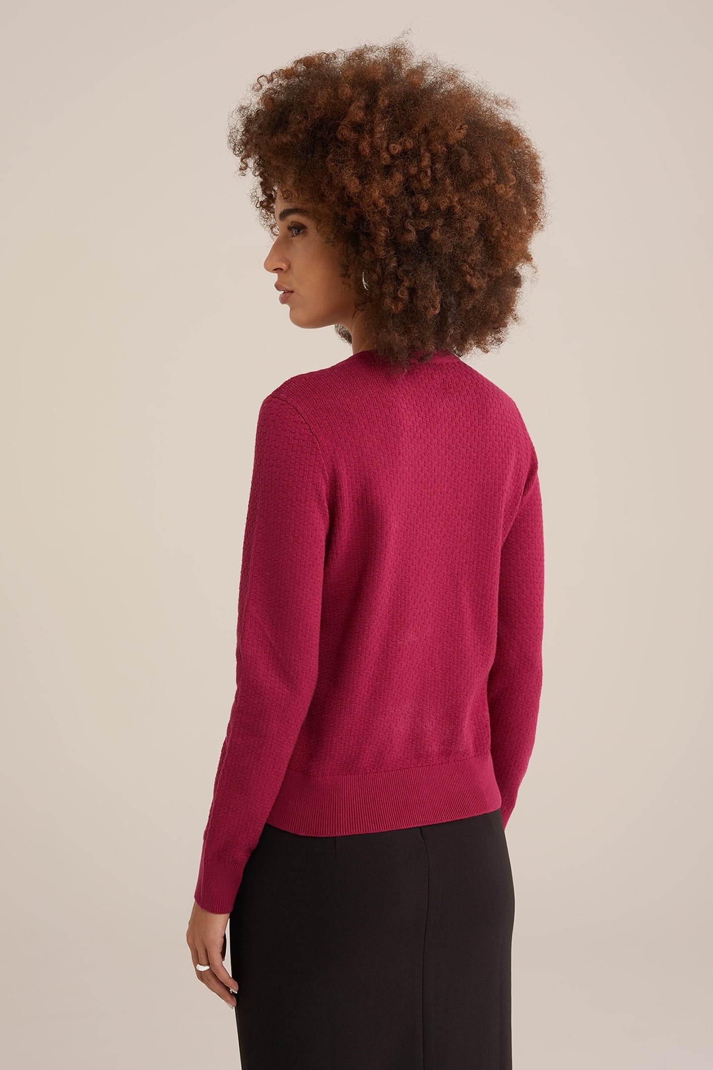 KNITTED CARDIGAN RED 2