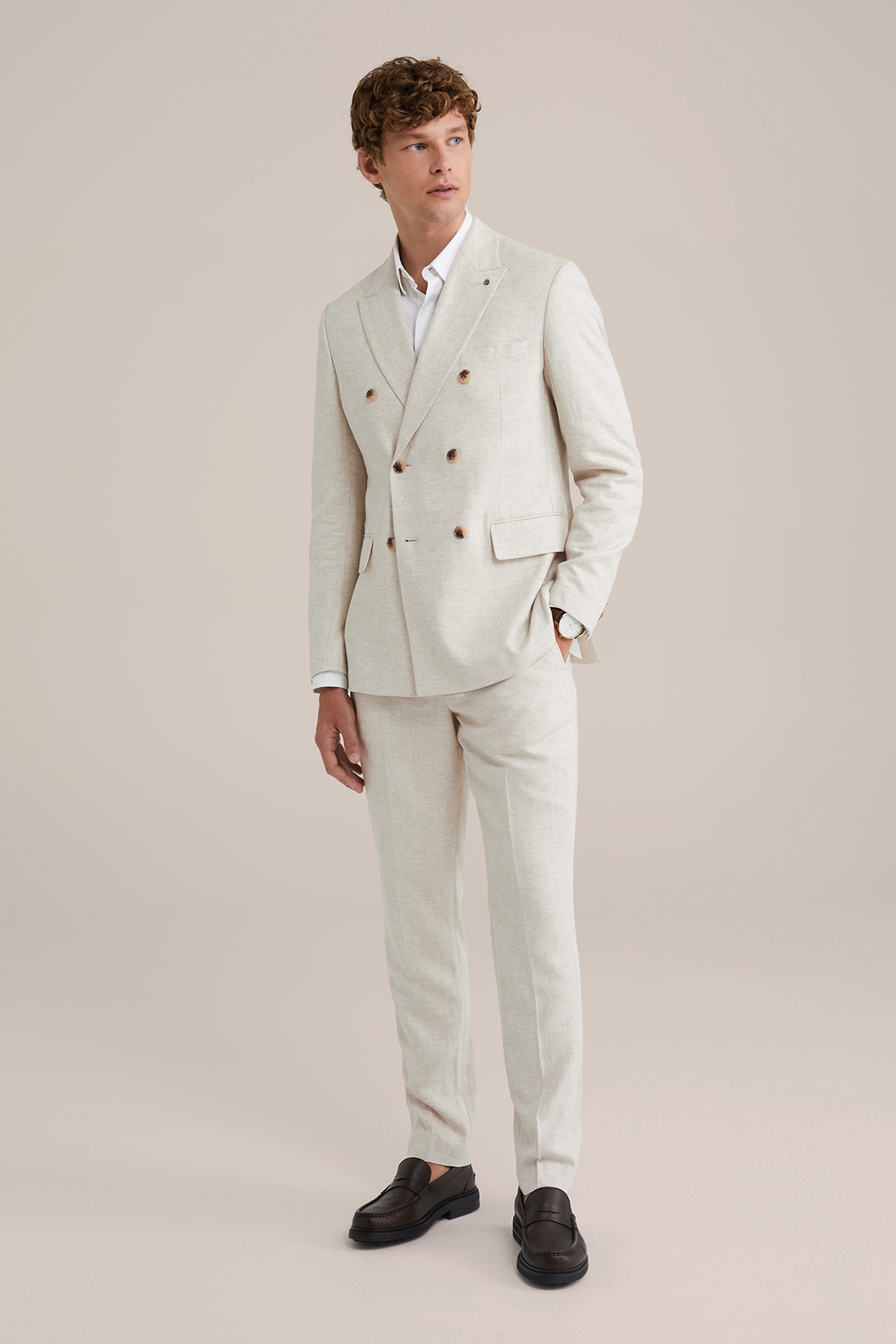 BLAZER DOUBLE BREASTED BEIGE 3