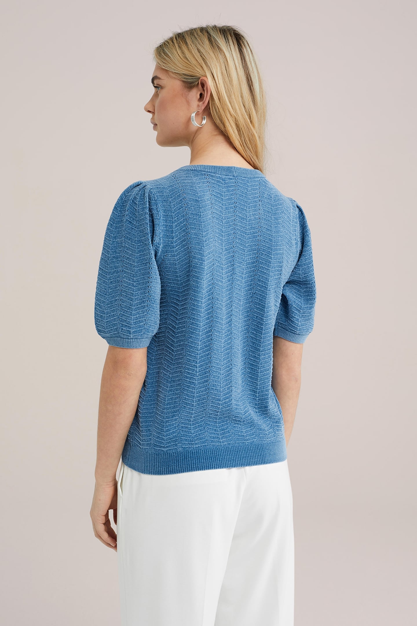 KNITTED PULLOVER ICE BLUE 2