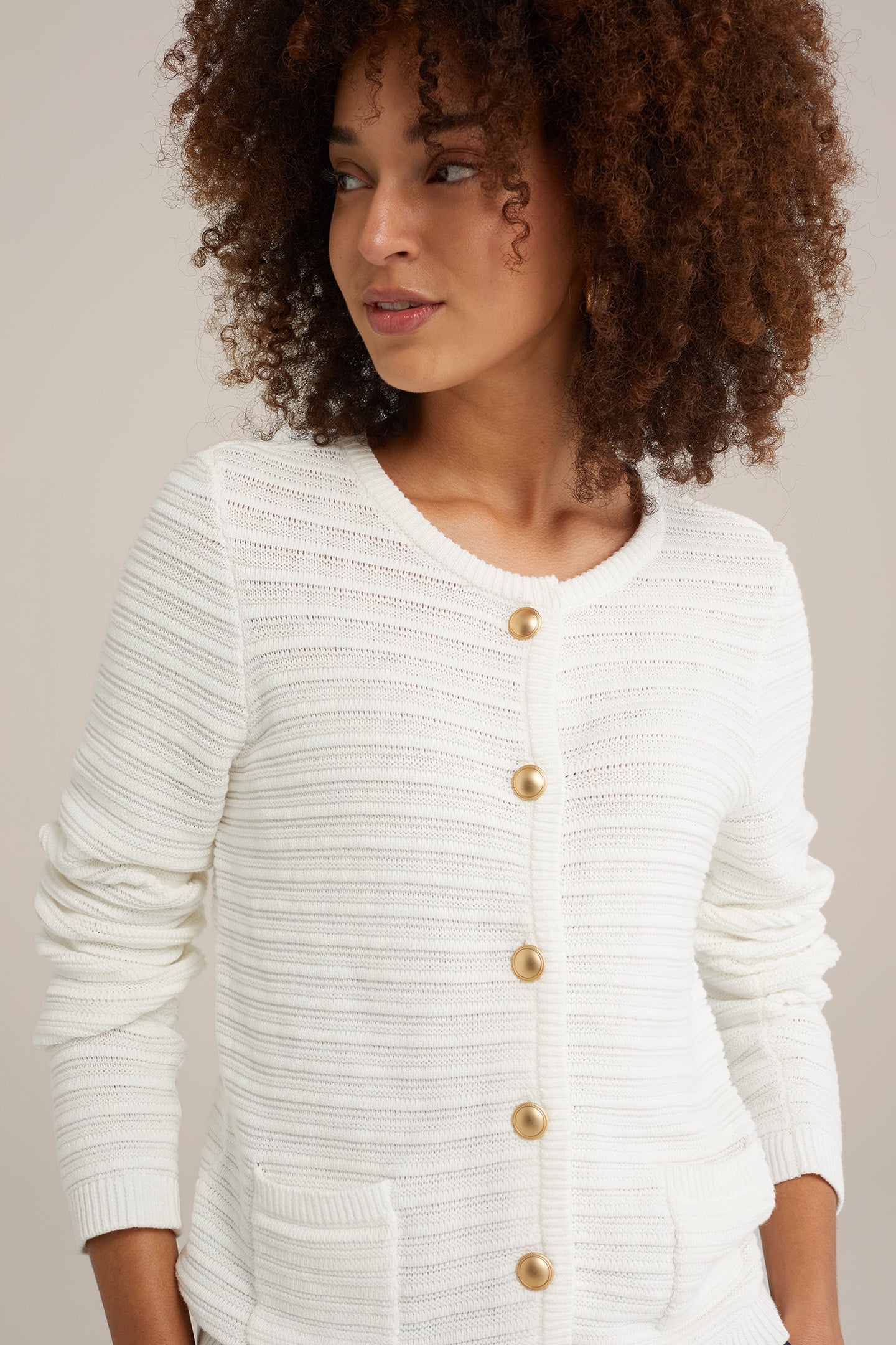 KNITTED CARDIGAN OFF-WHITE 5