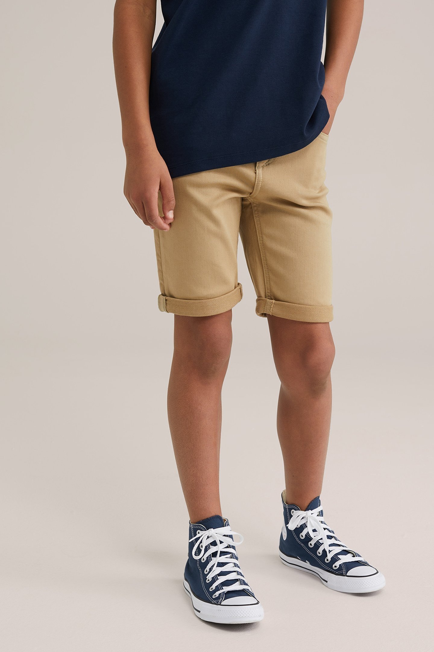 5-POCKET MID WAIST BEIGE 1