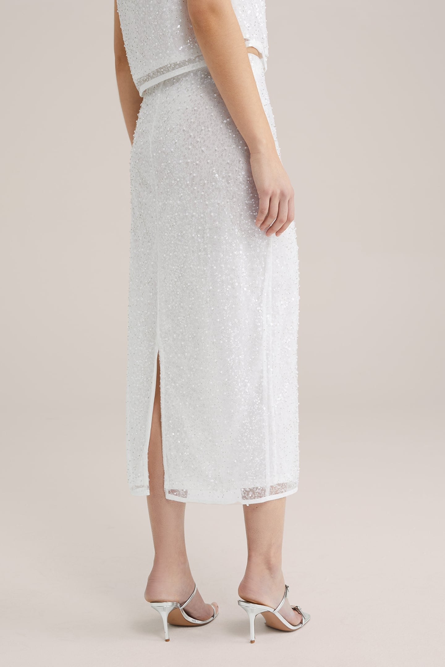 SKIRT MEDIUM LENGTH WHITE 2