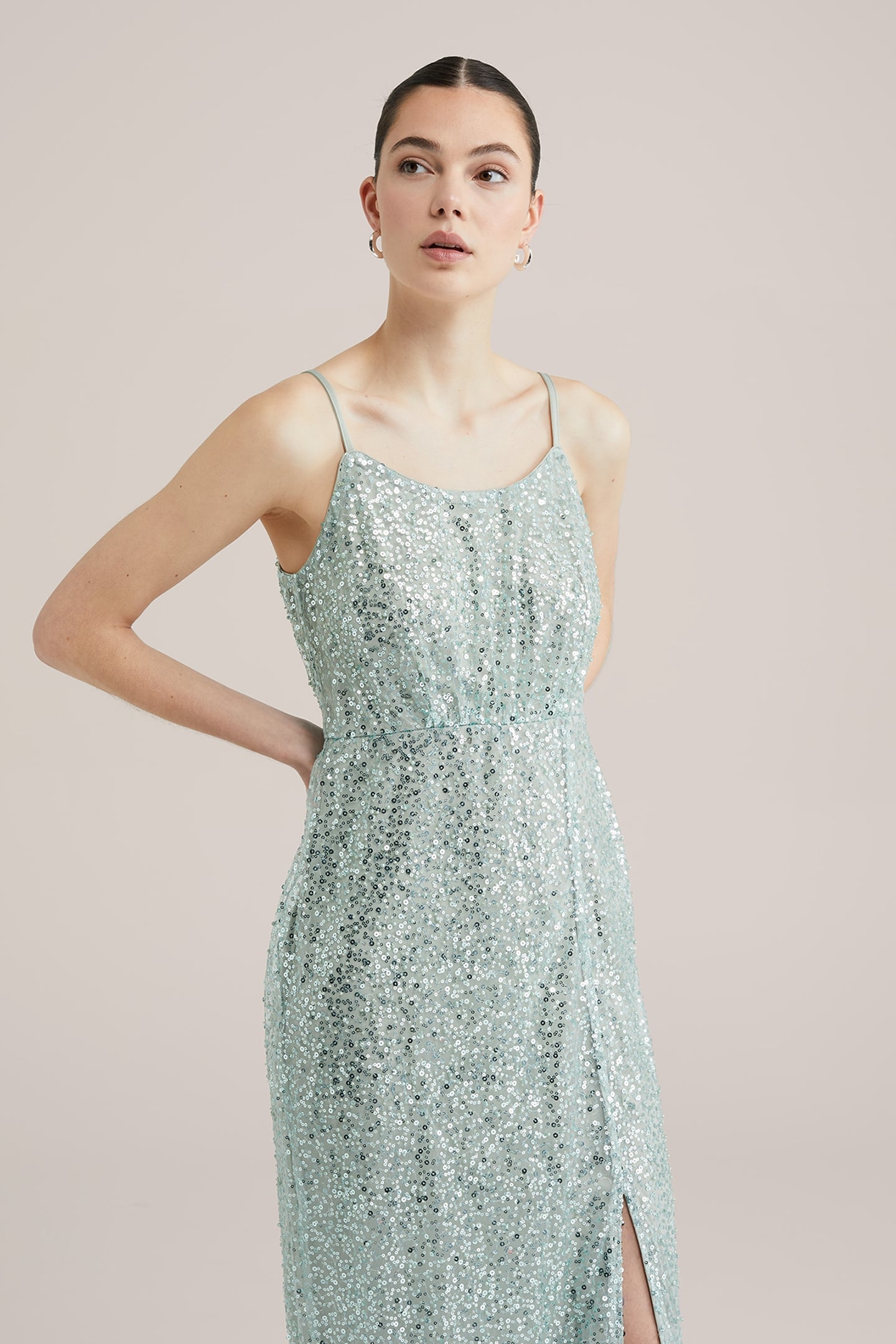 DRESS MAXI LENGTH MINT GREEN 5