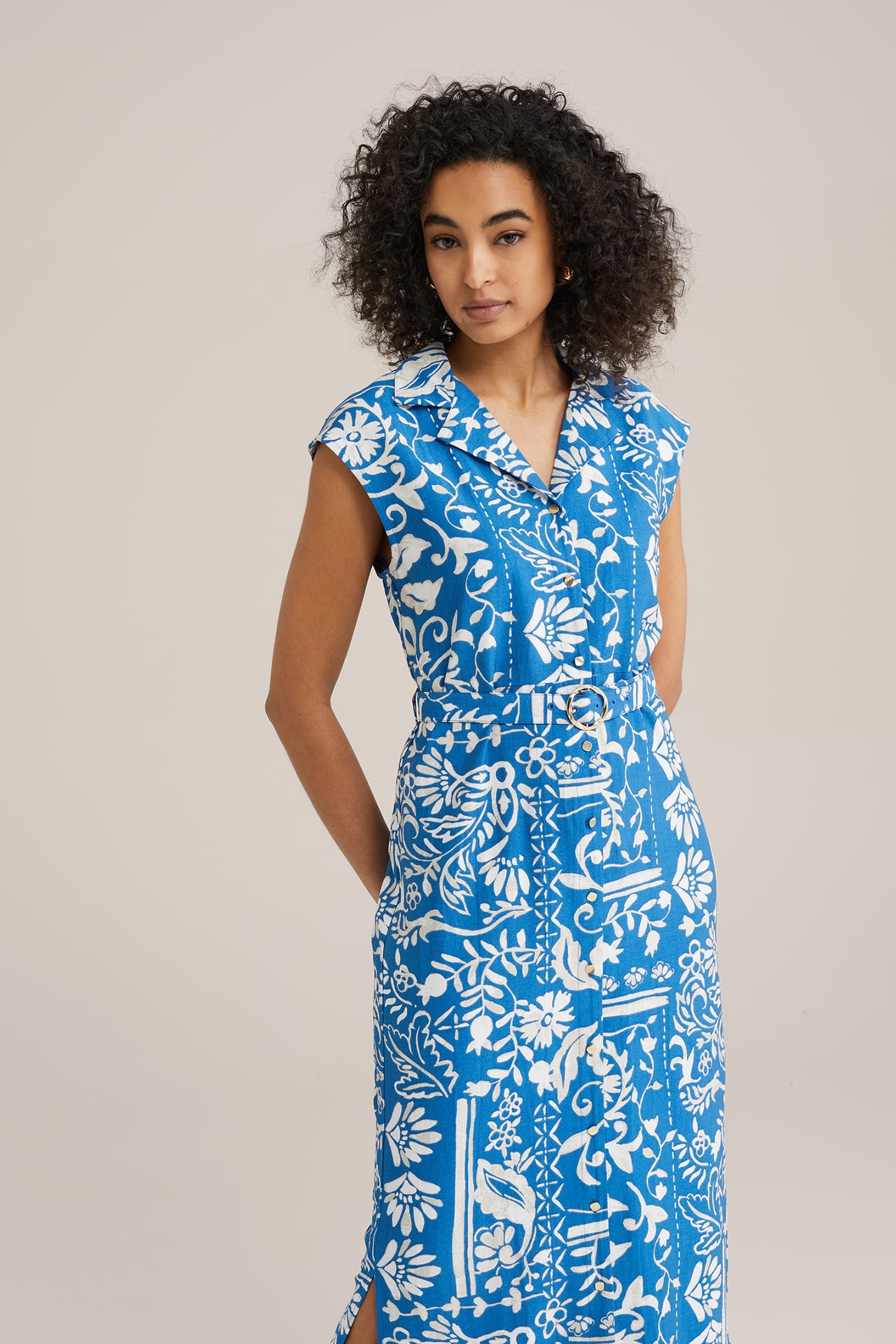 DRESS MID LENGTH COBALT BLUE 4