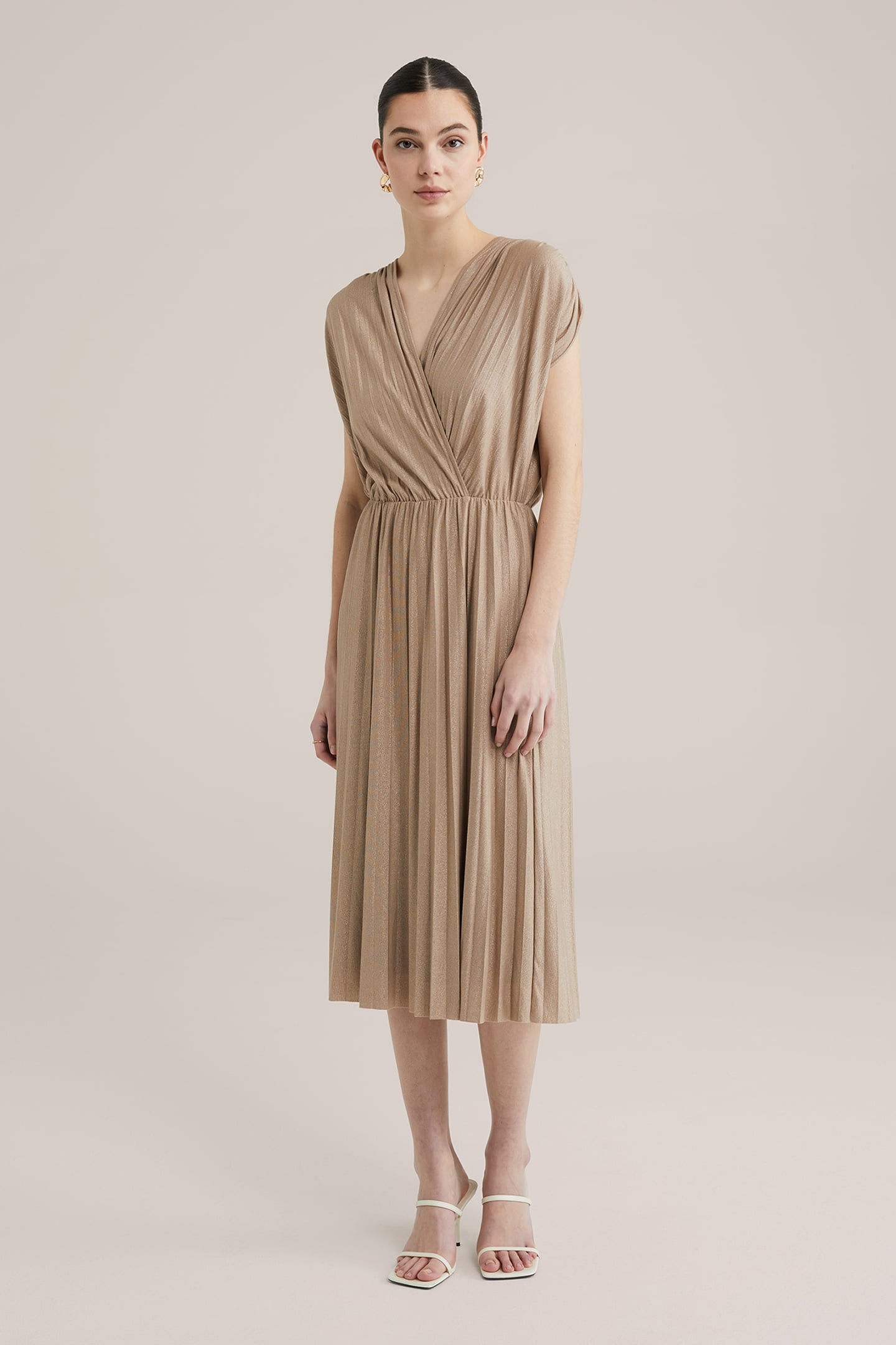 DRESS MID LENGTH GOLD 1