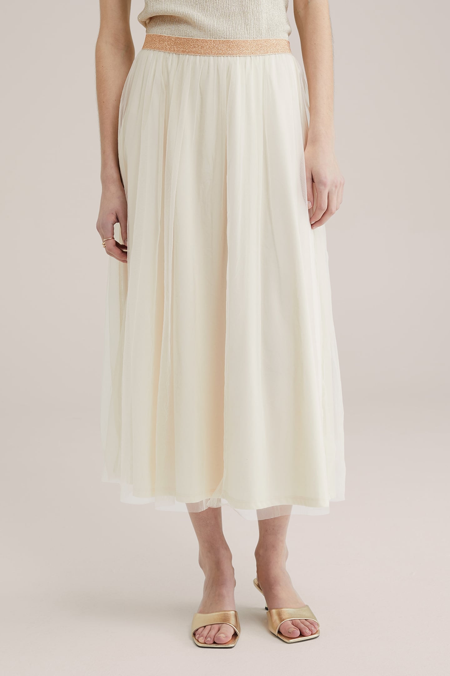 SKIRT MEDIUM LENGTH GOLD 1