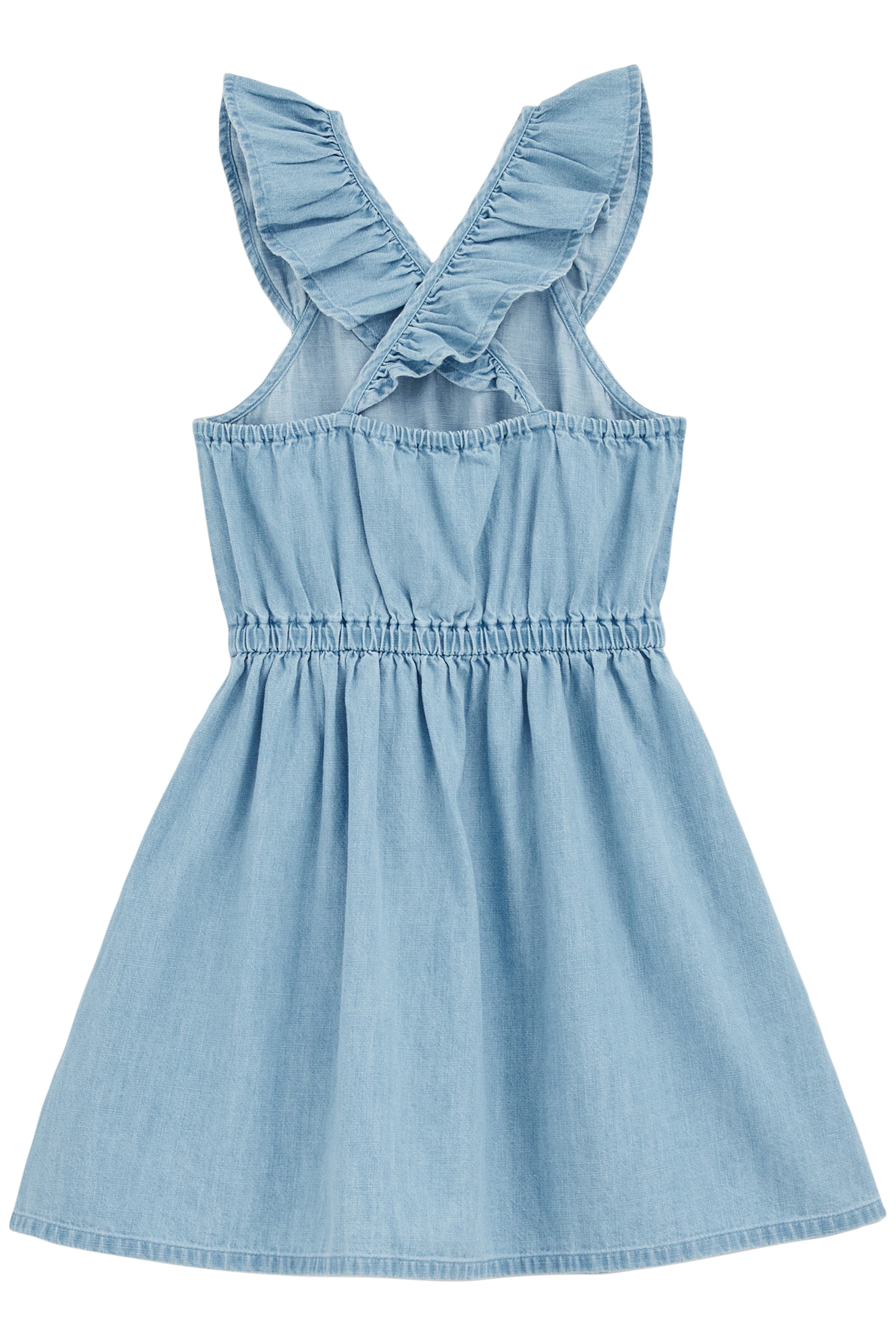 DRESS MID LENGTH BLUE 4