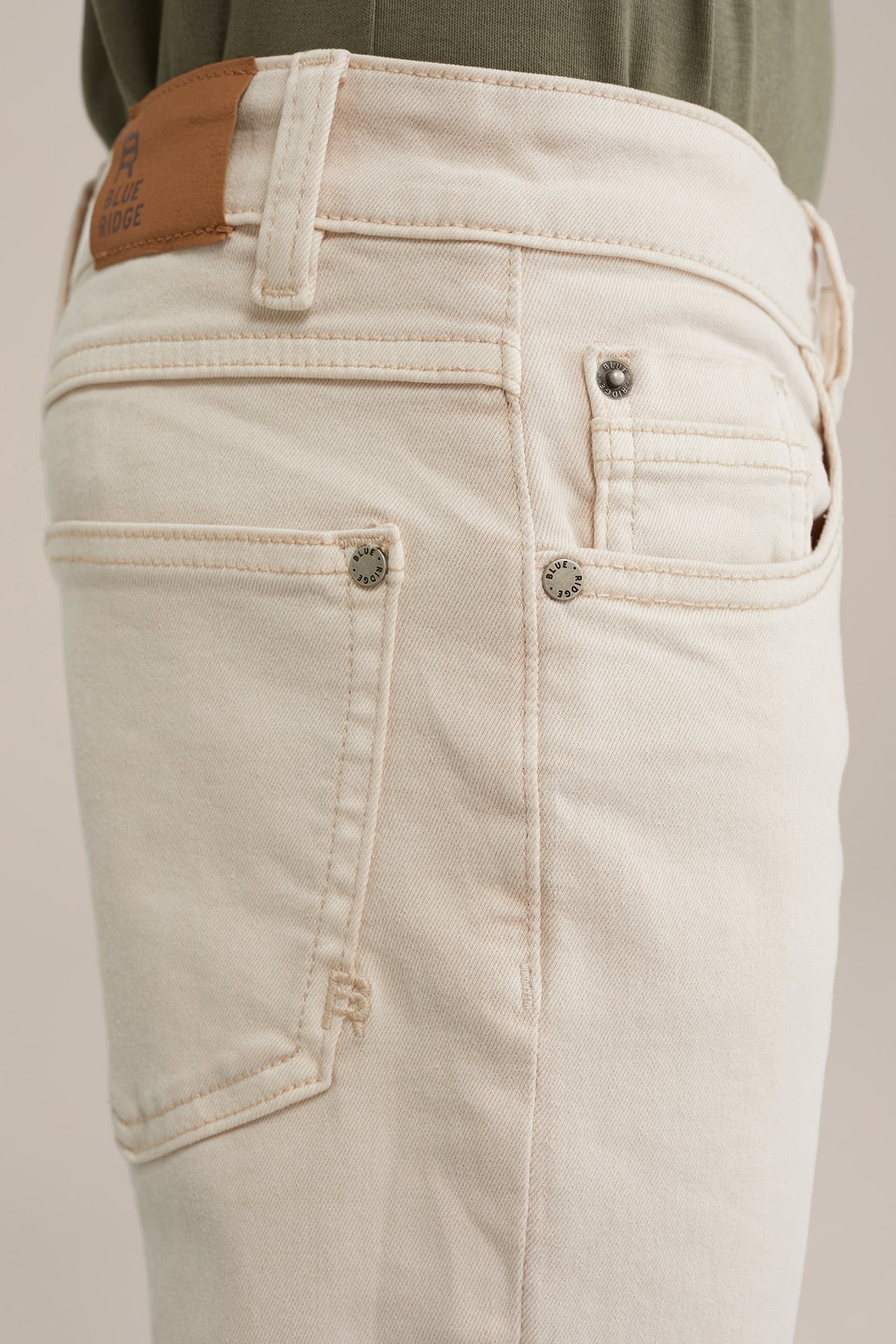 5-POCKET MID WAIST BEIGE 5