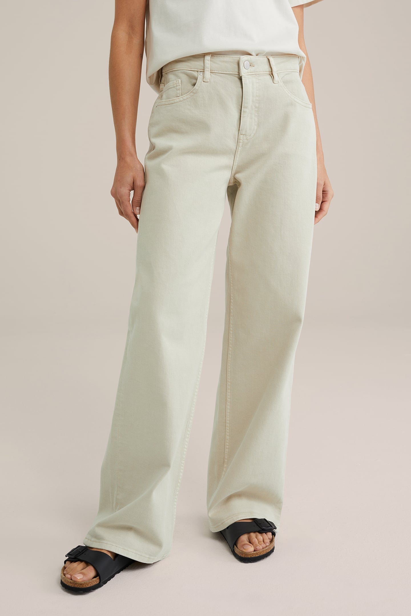 5-POCKET HIGH WAIST BEIGE 1