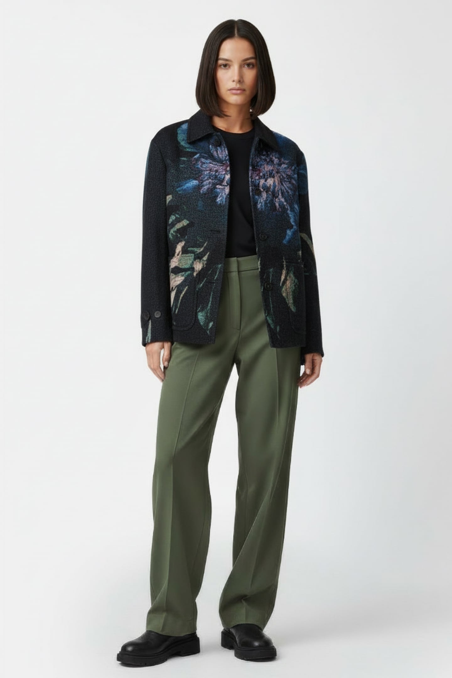 DRIES VAN NOTEN – RIVNE 2137 M.W.COAT BLACK 1