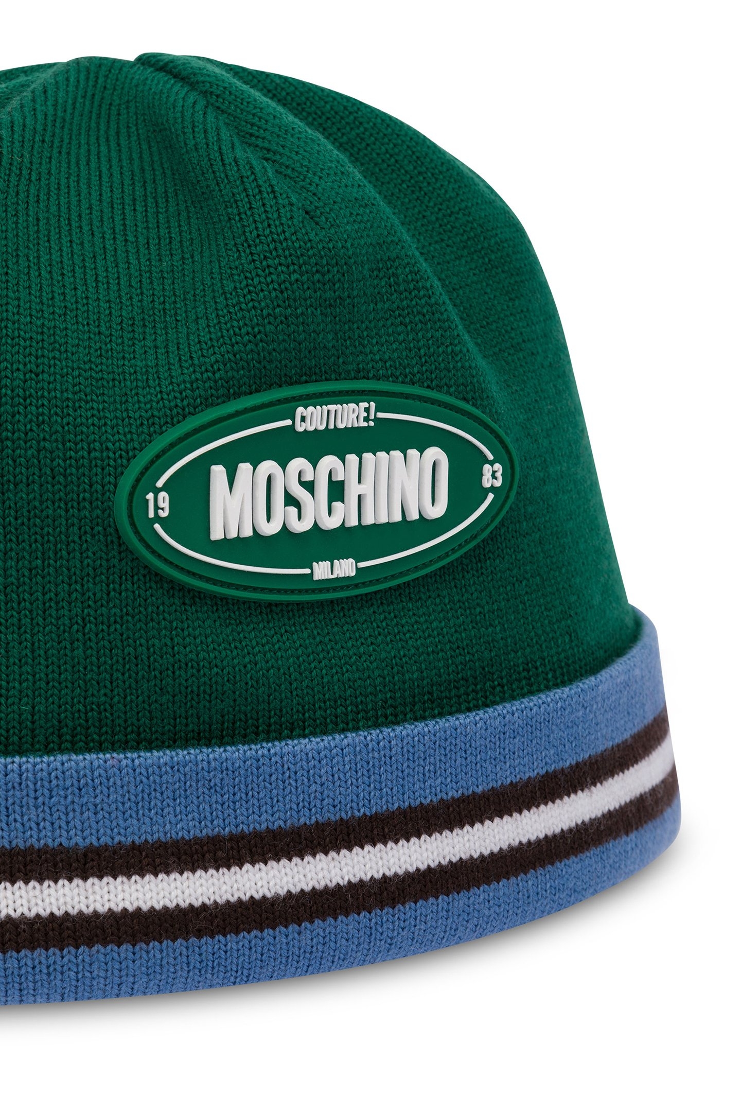 OVAL LOGO WOOL HAT GREEN 3