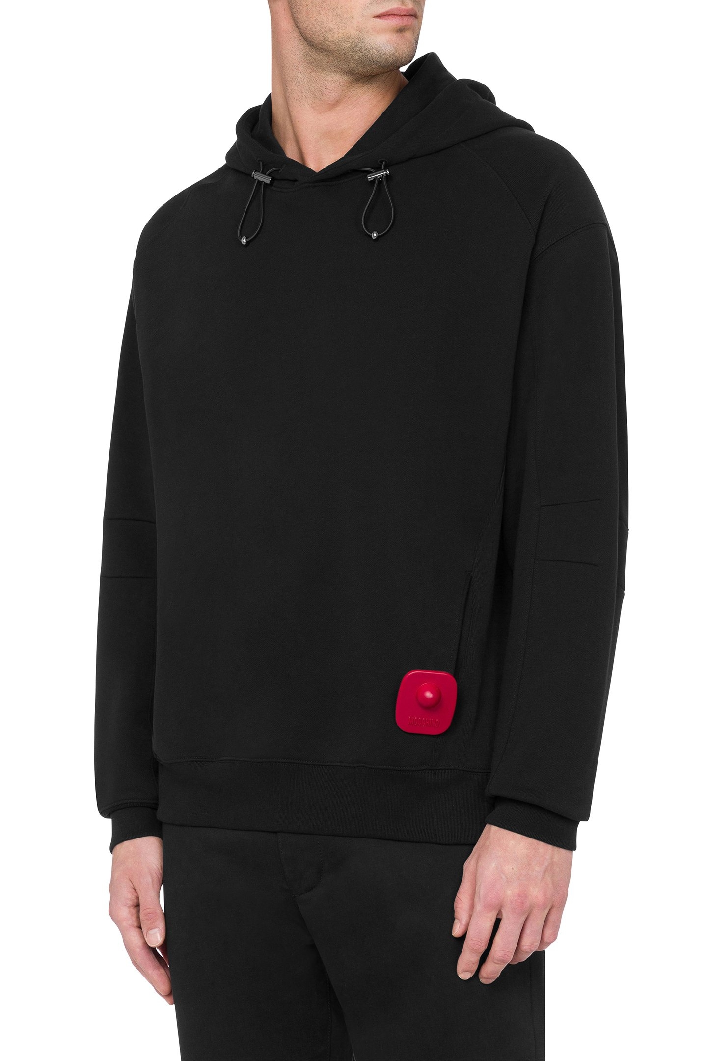 COTTON HOODIE SWEATSHIRT BLACK 1