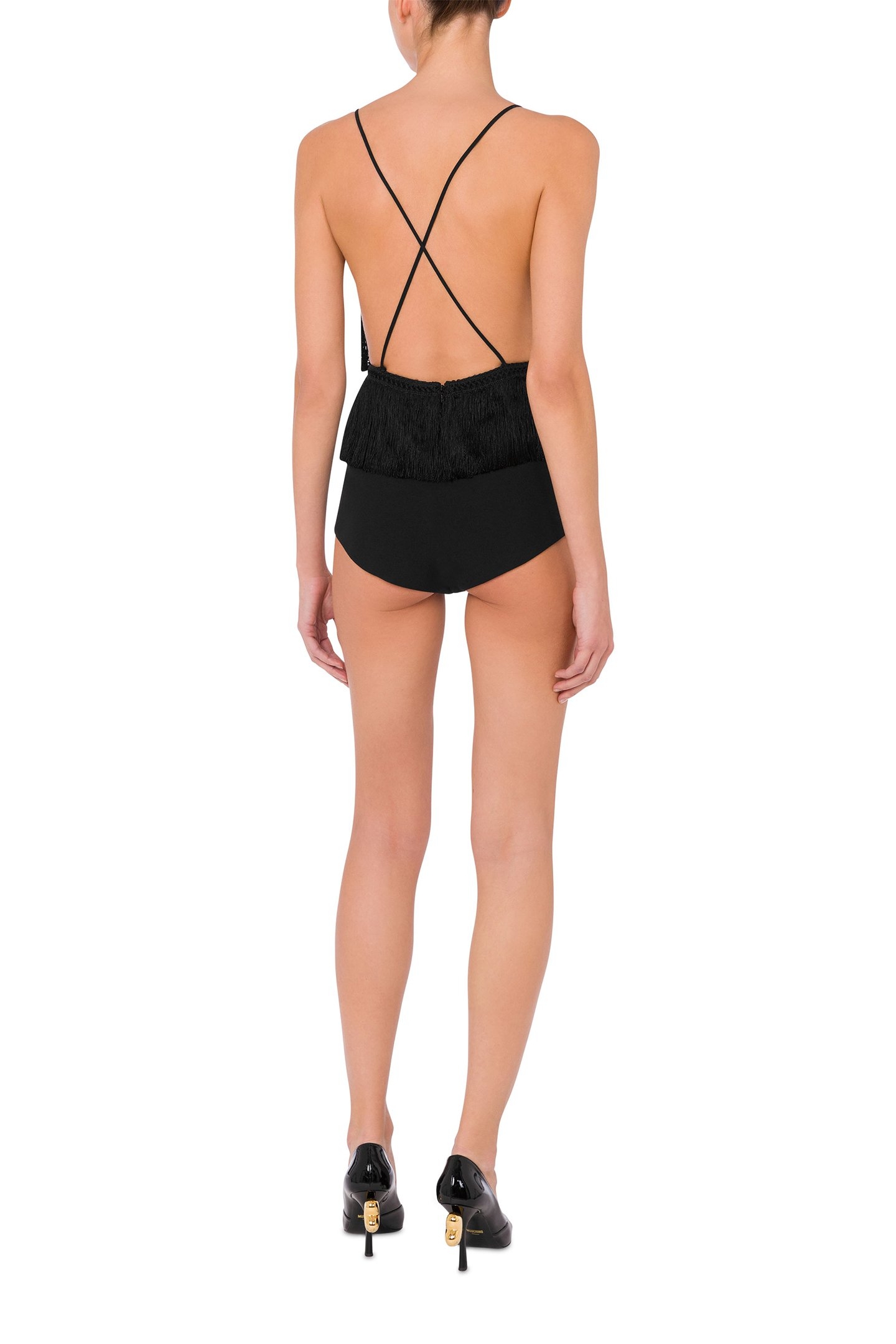 FRINGED BODYSUITS BLACK 2