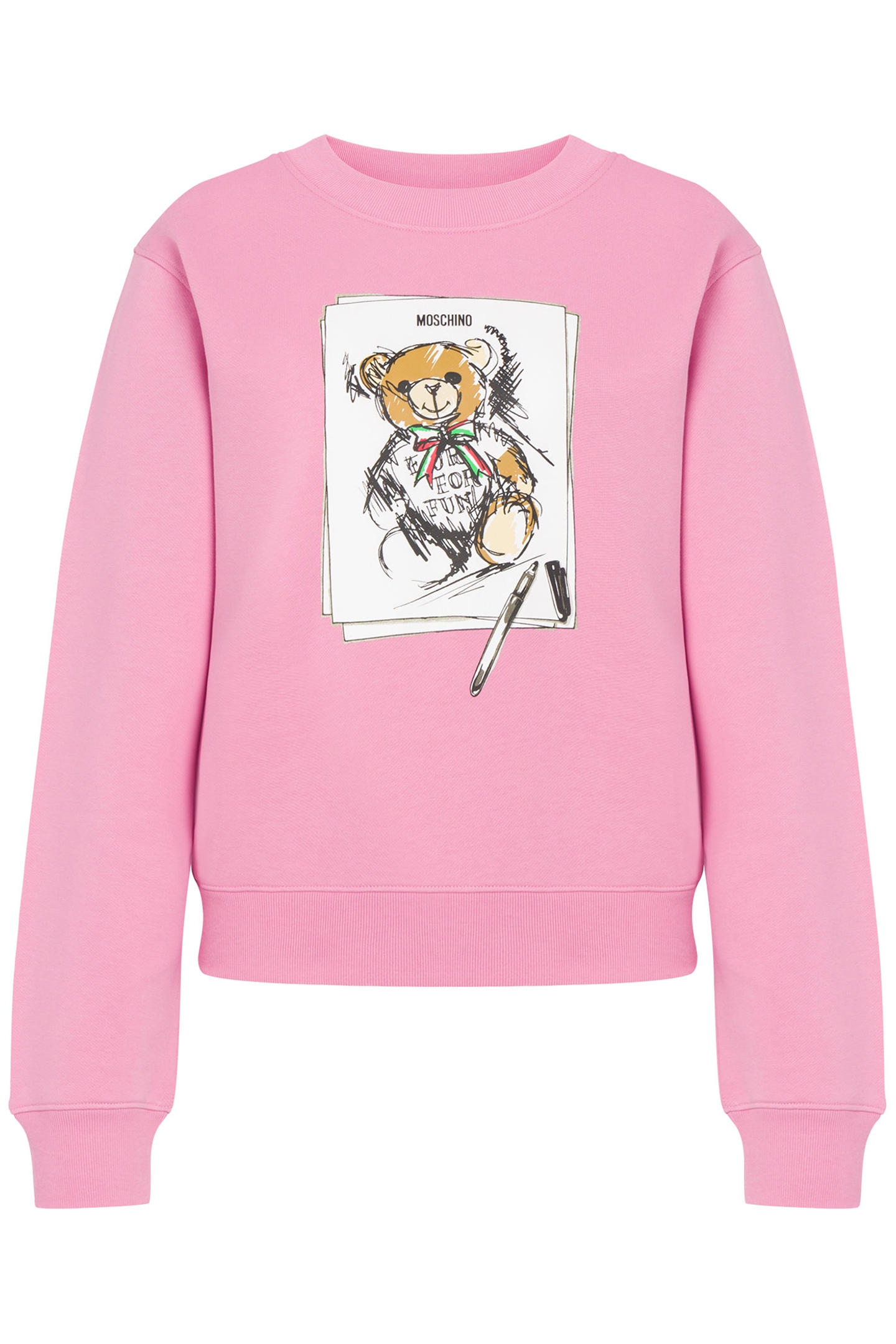 MOSCHINO TEDDY BEAR SWEATSHIRT PINK 3
