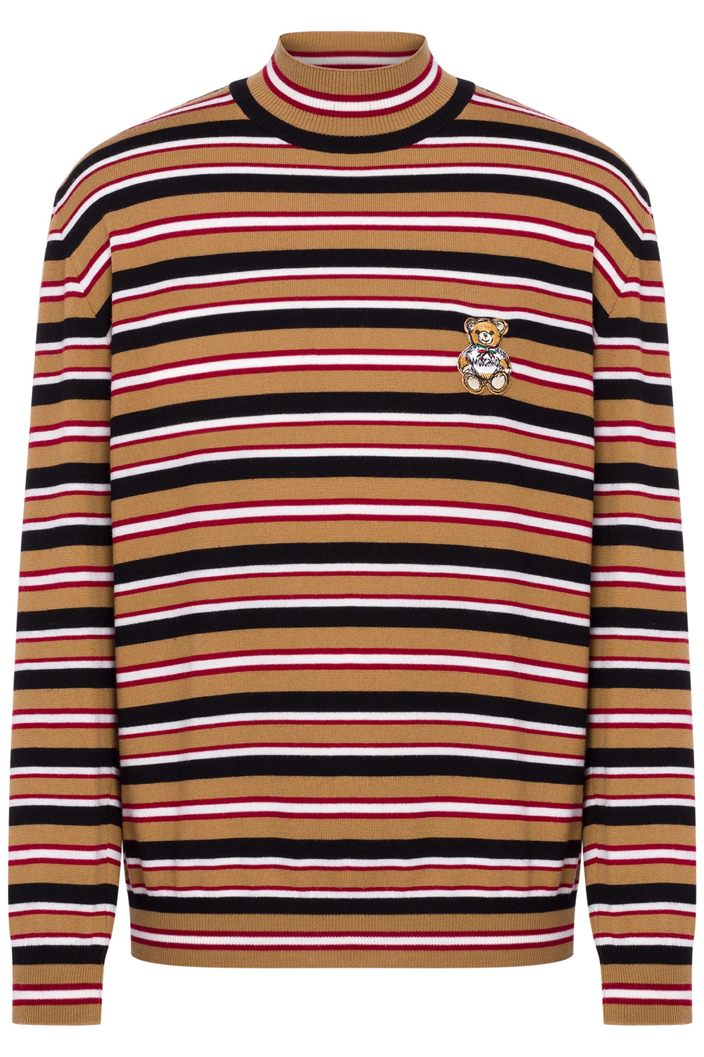 STRIPES TURTLENECK SWEATER BROWN 3