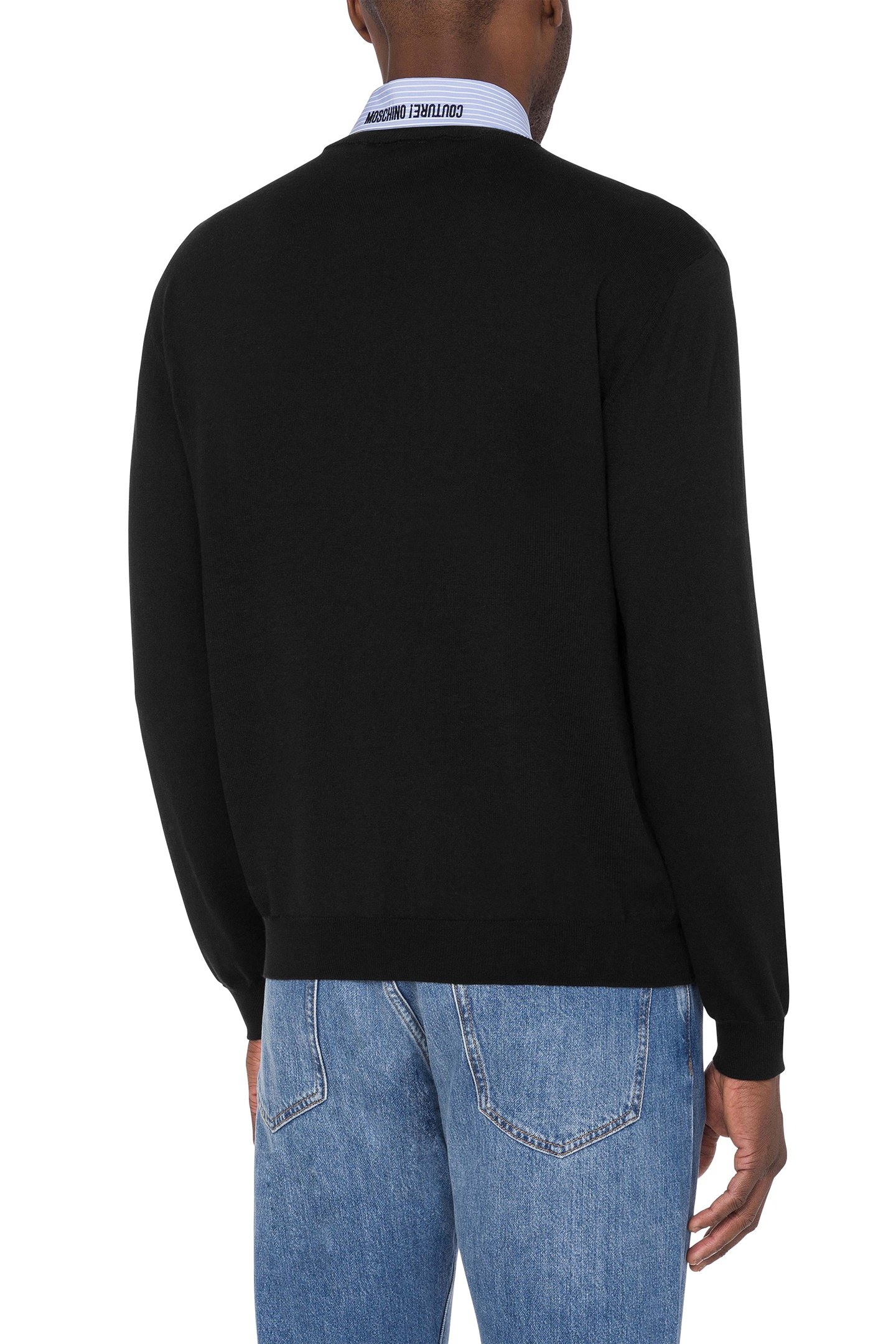 UPSIDE DOWN LOGO JERSEY BLACK 2