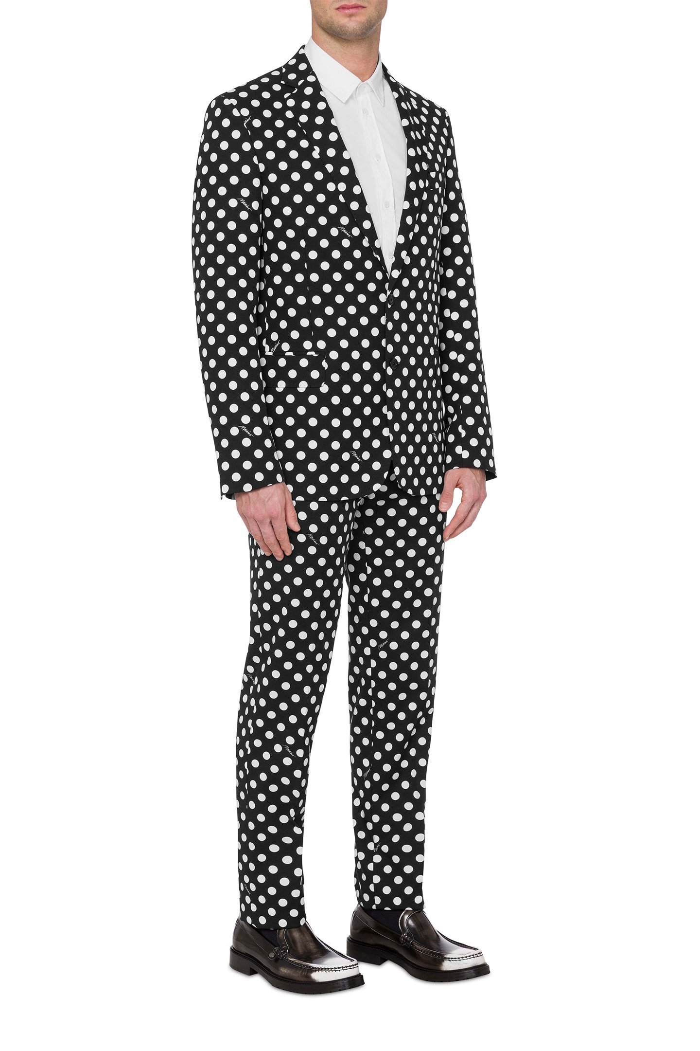 ALLOVER POLKA DOTS JACKET BLACK 1