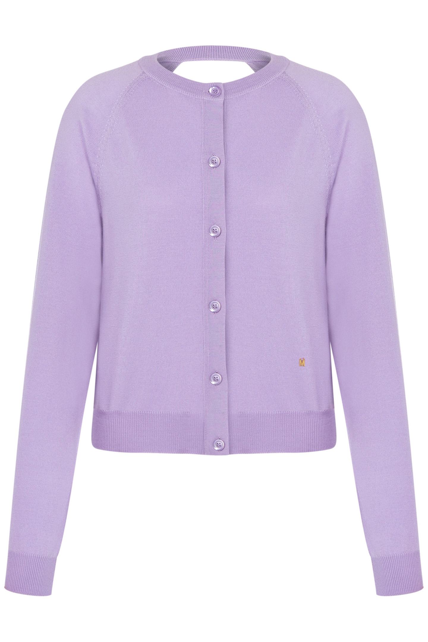 GOLDEN M WOOL CARDIGAN VIOLET 3