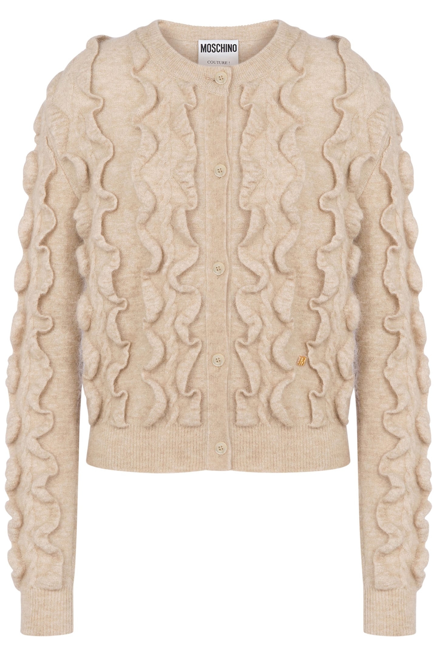 PULLOVER IN MOHAIR STRETCH GOLDEN M WHITE 3