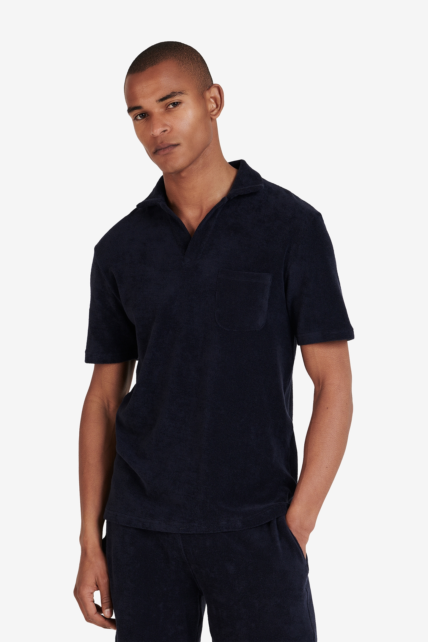 DUNWICH TERRY COTTON NAVY 1